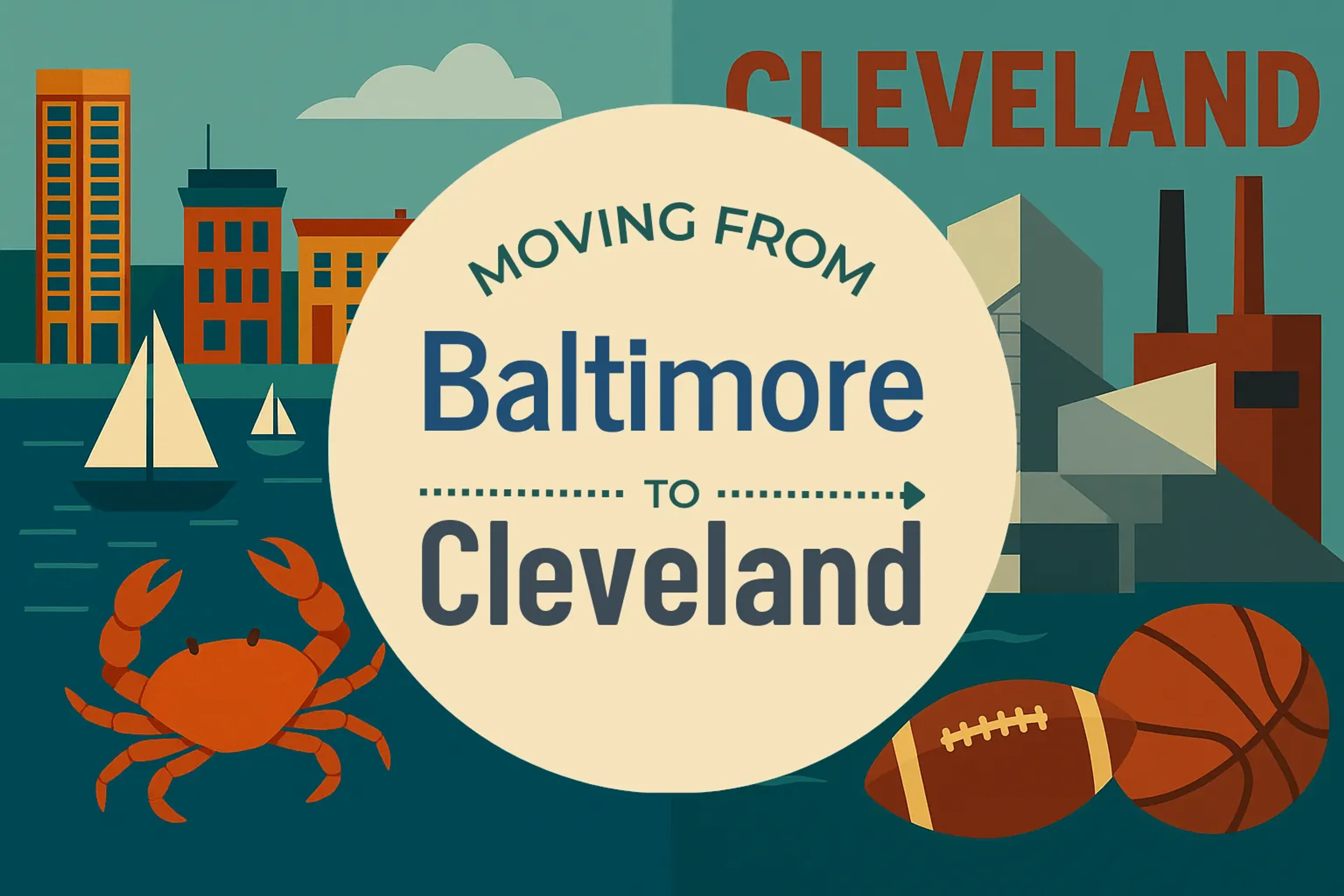 Side-by-side comparison of Baltimore to Cleveland moving companies