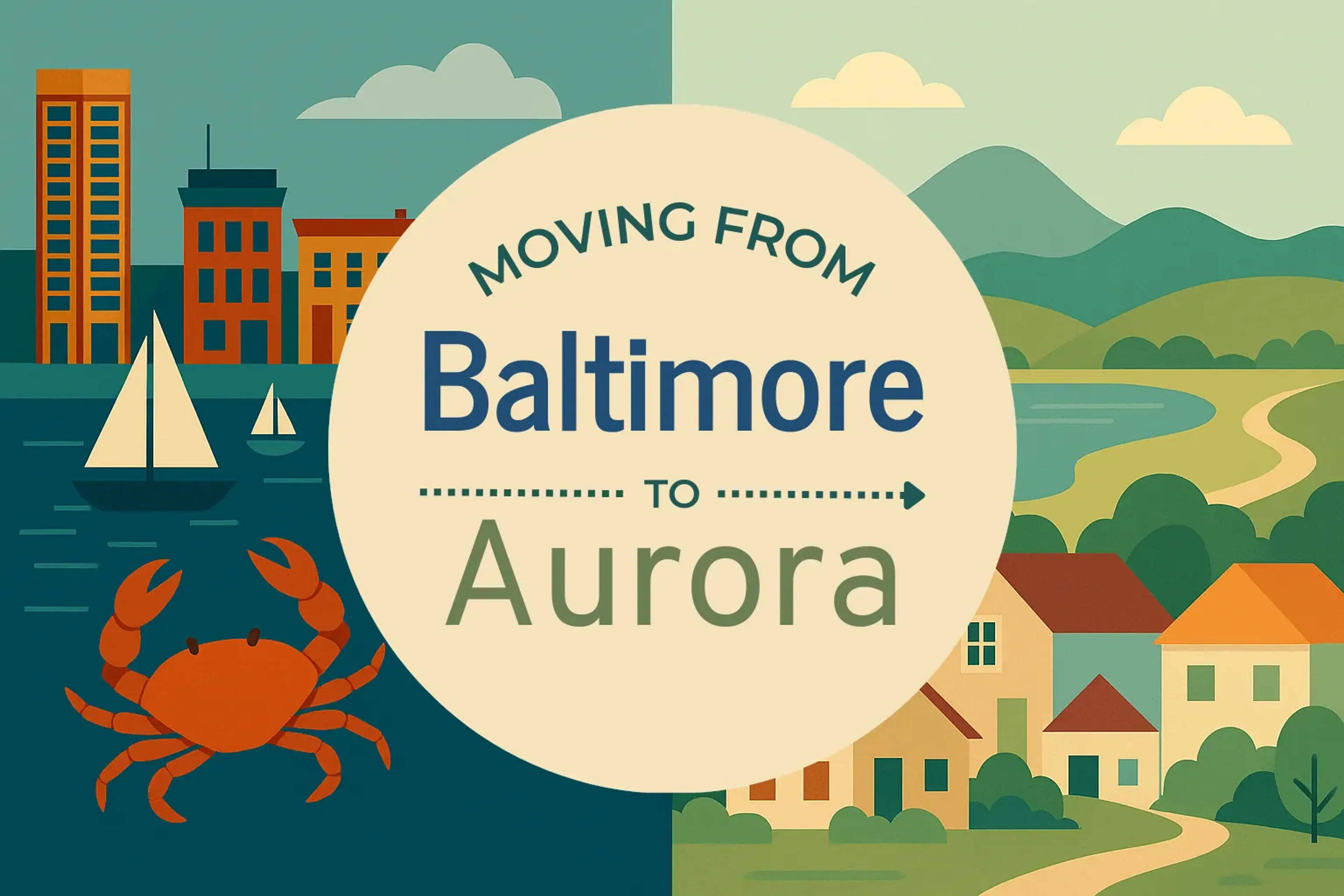 Side-by-side comparison of Baltimore to Aurora moving companies