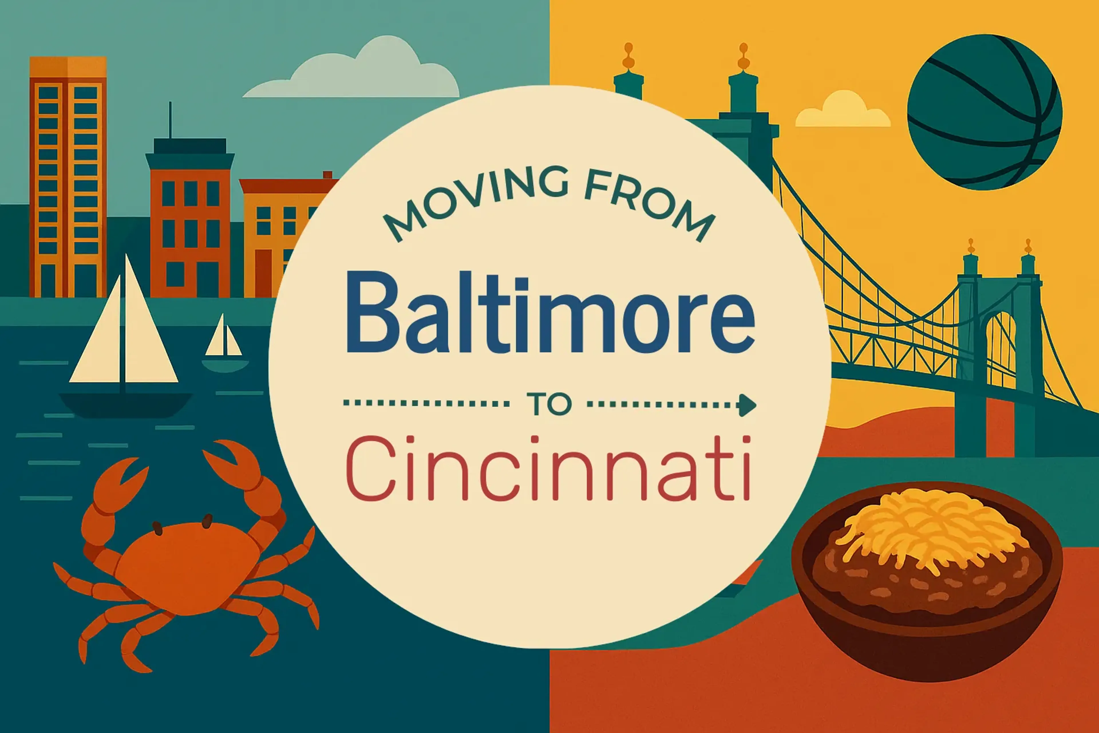 Side-by-side comparison of Baltimore to Cincinnati moving companies