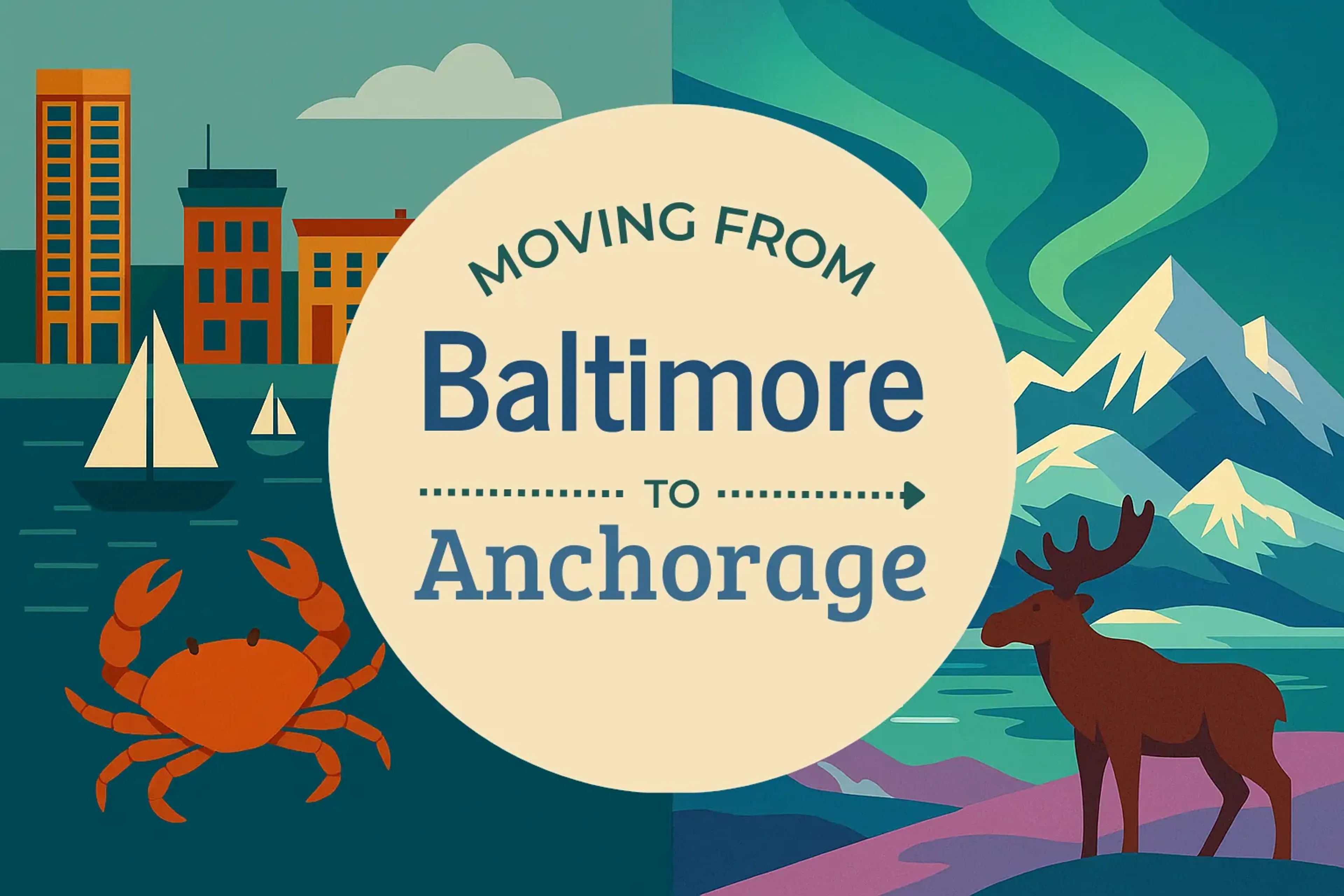 Side-by-side comparison of Baltimore to Anchorage moving companies