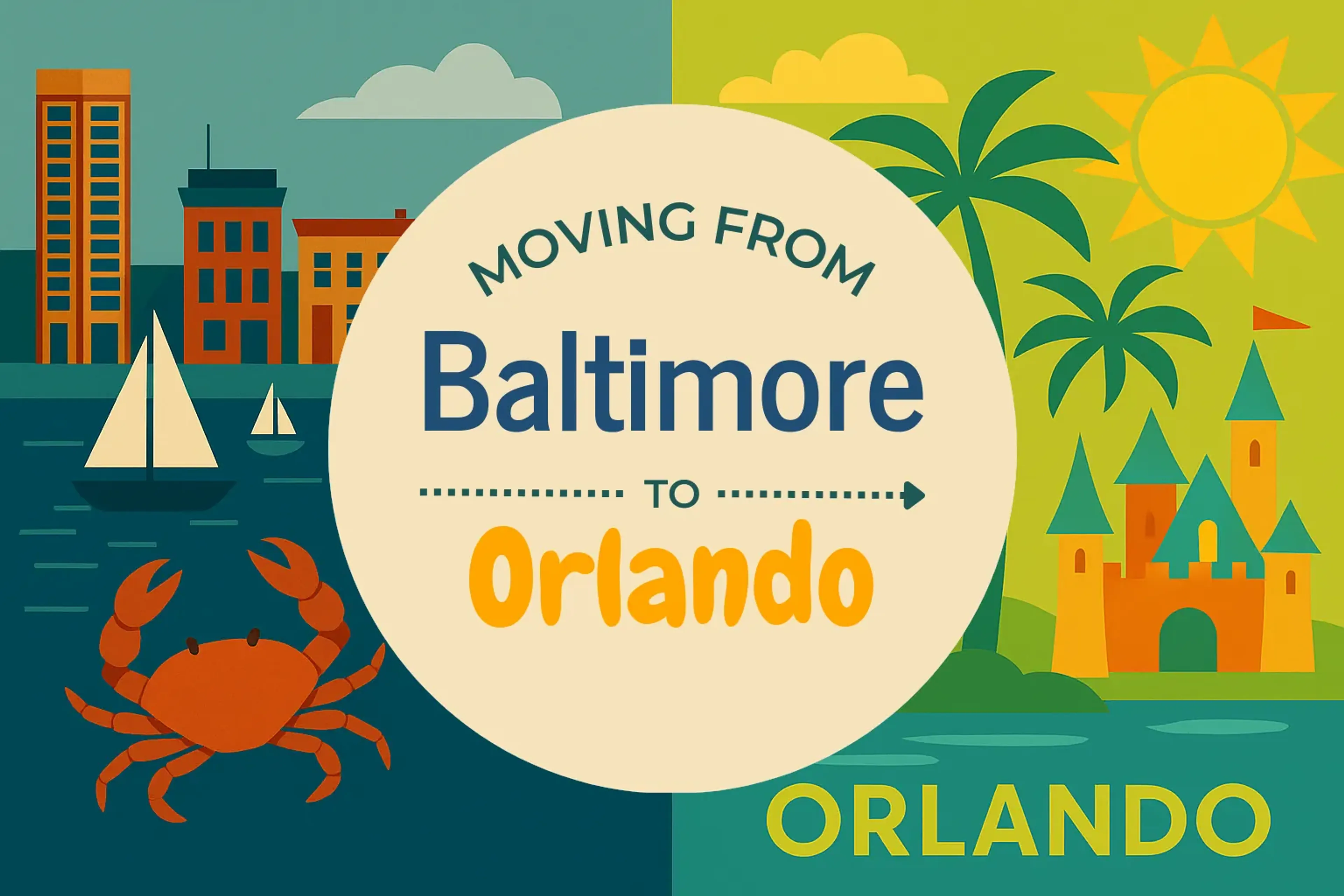 Side-by-side comparison of Baltimore to Orlando moving companies