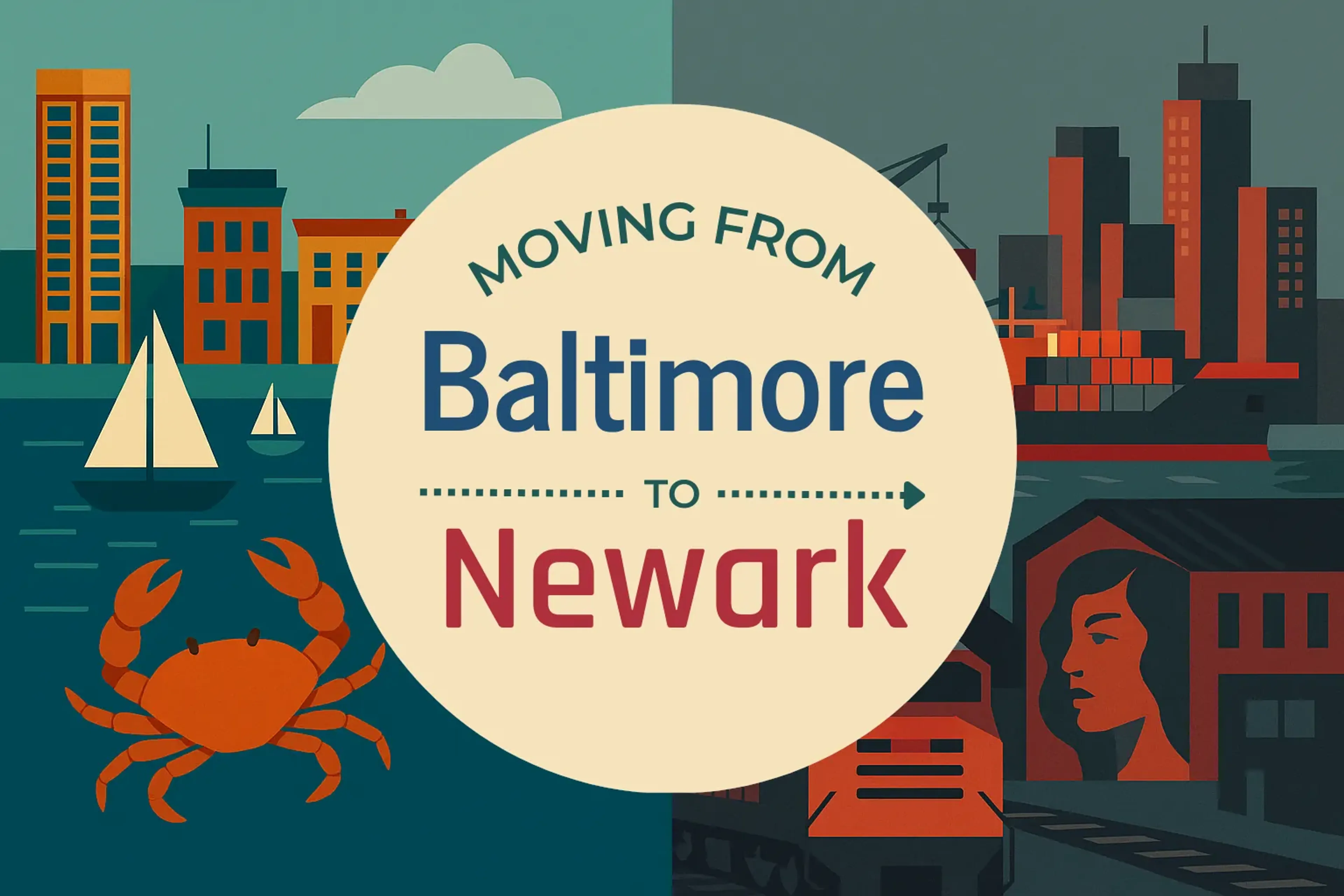 Side-by-side comparison of Baltimore to Newark moving companies