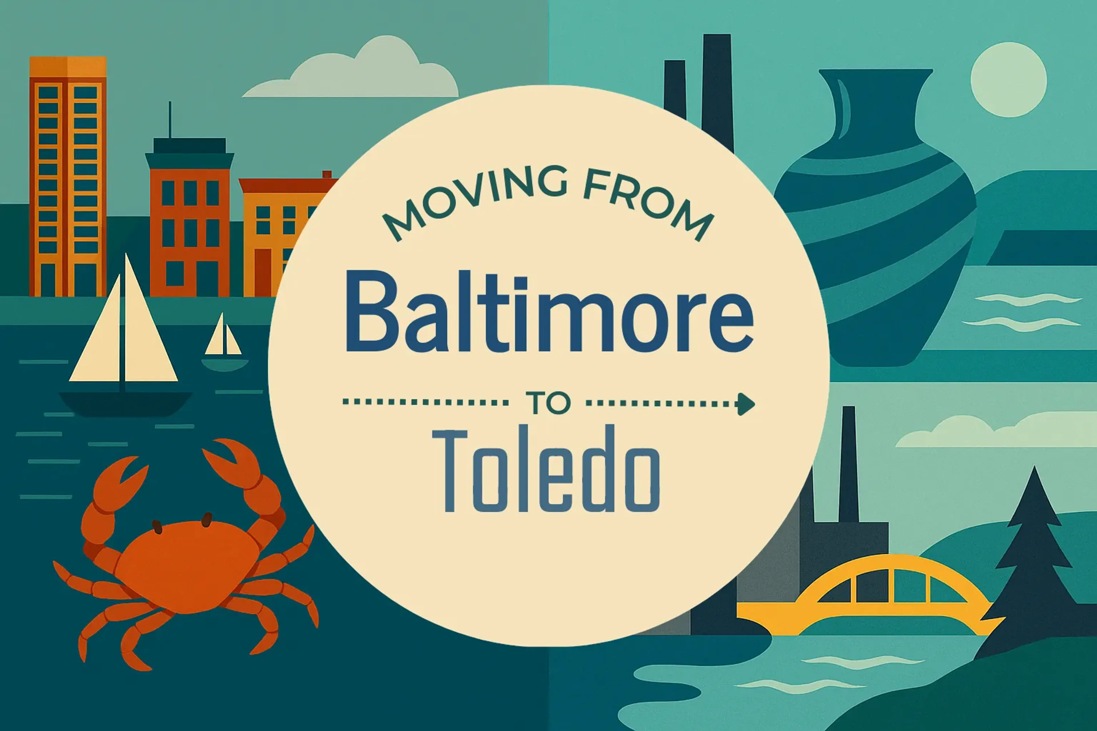 Side-by-side comparison of Baltimore to Toledo moving companies