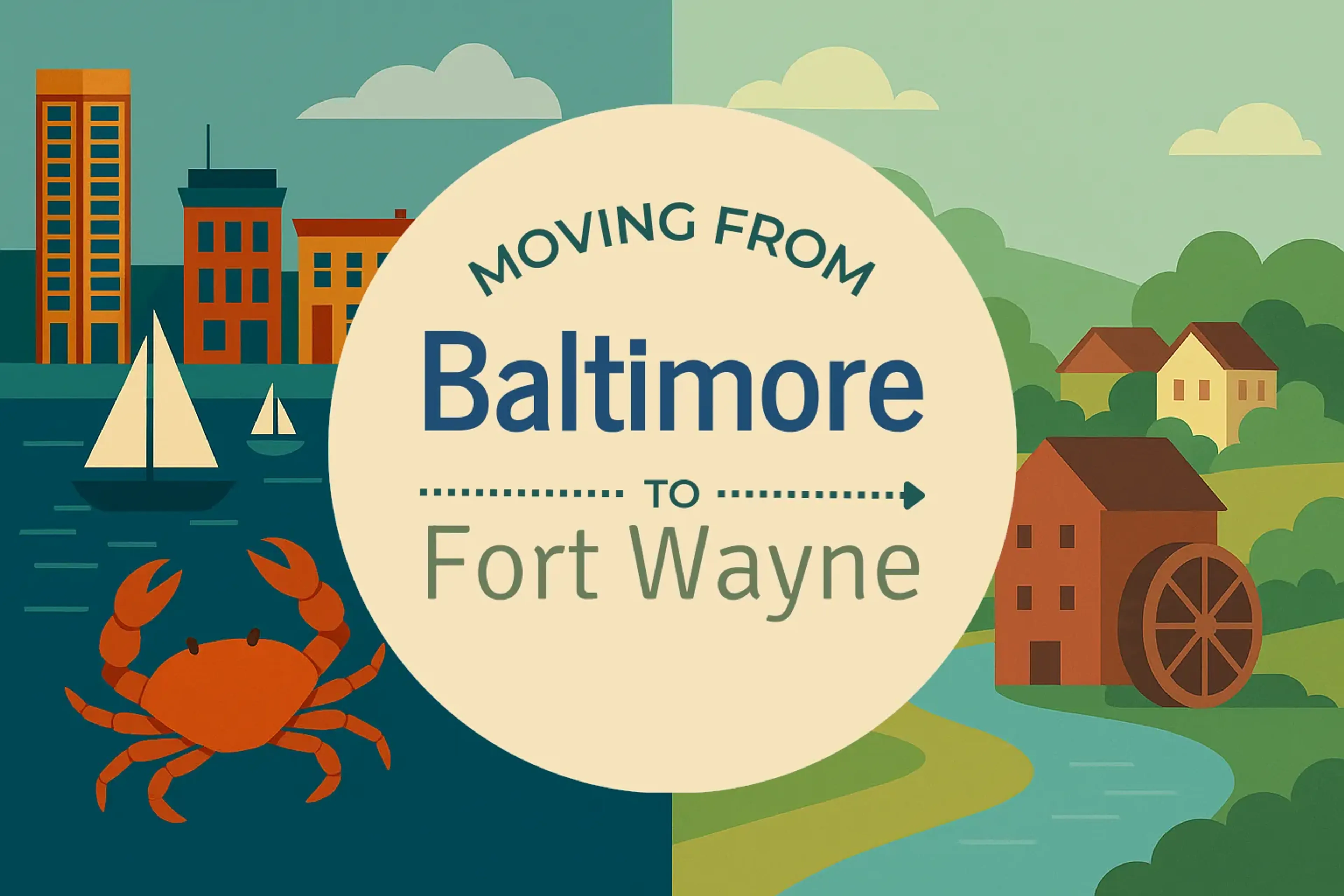 Side-by-side comparison of Baltimore to Fort Wayne moving companies