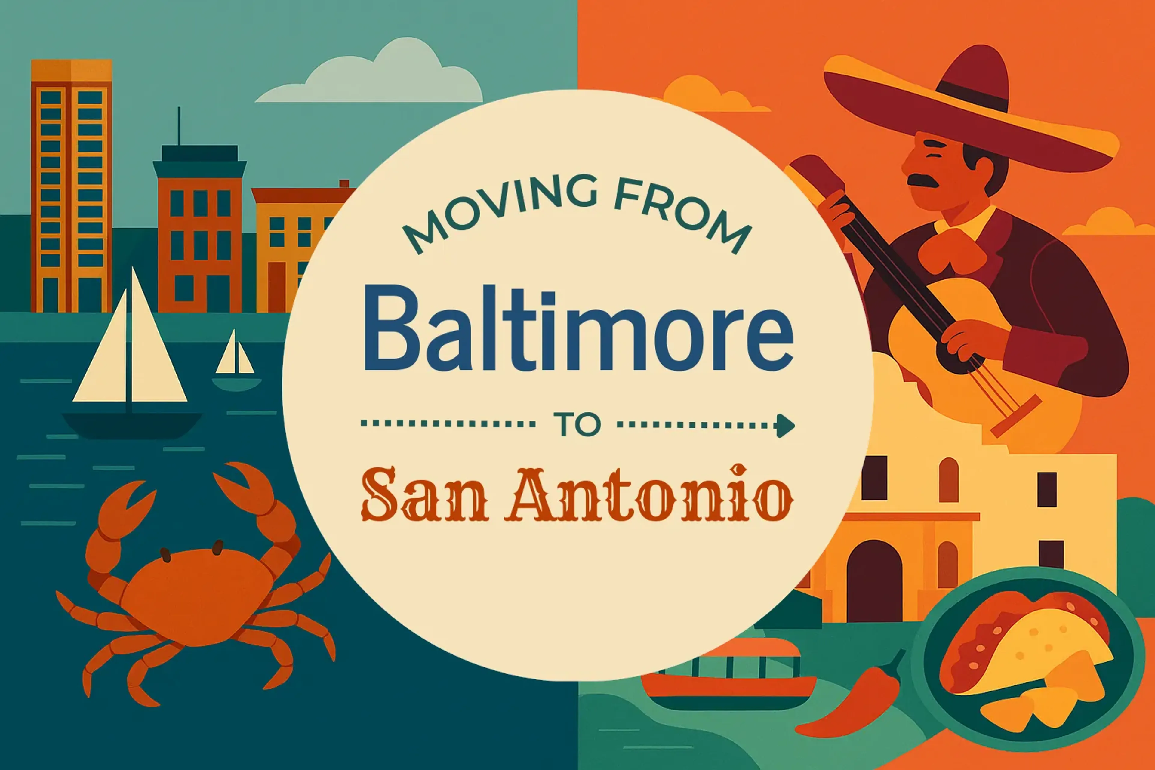 Side-by-side comparison of Baltimore to San Antonio moving companies