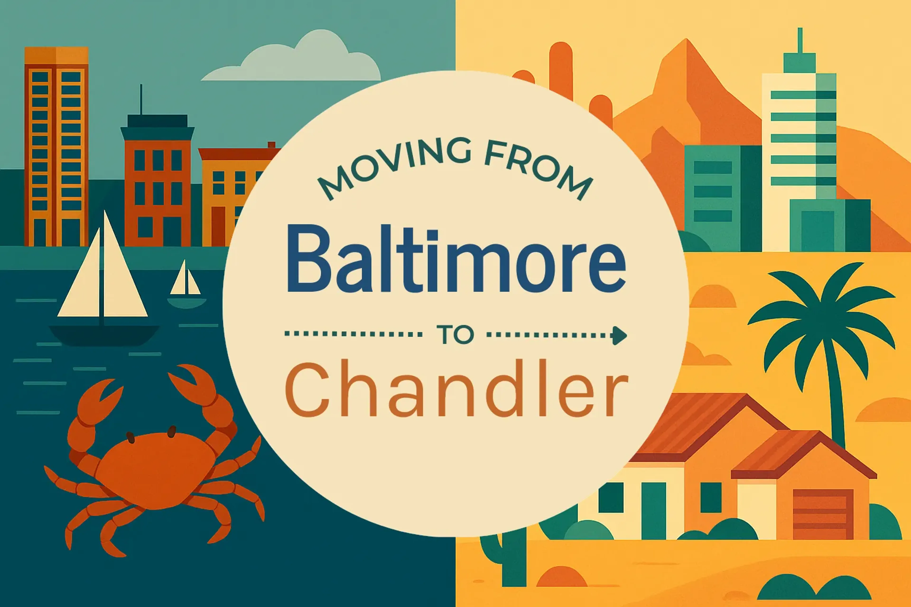 Side-by-side comparison of Baltimore to Chandler moving companies