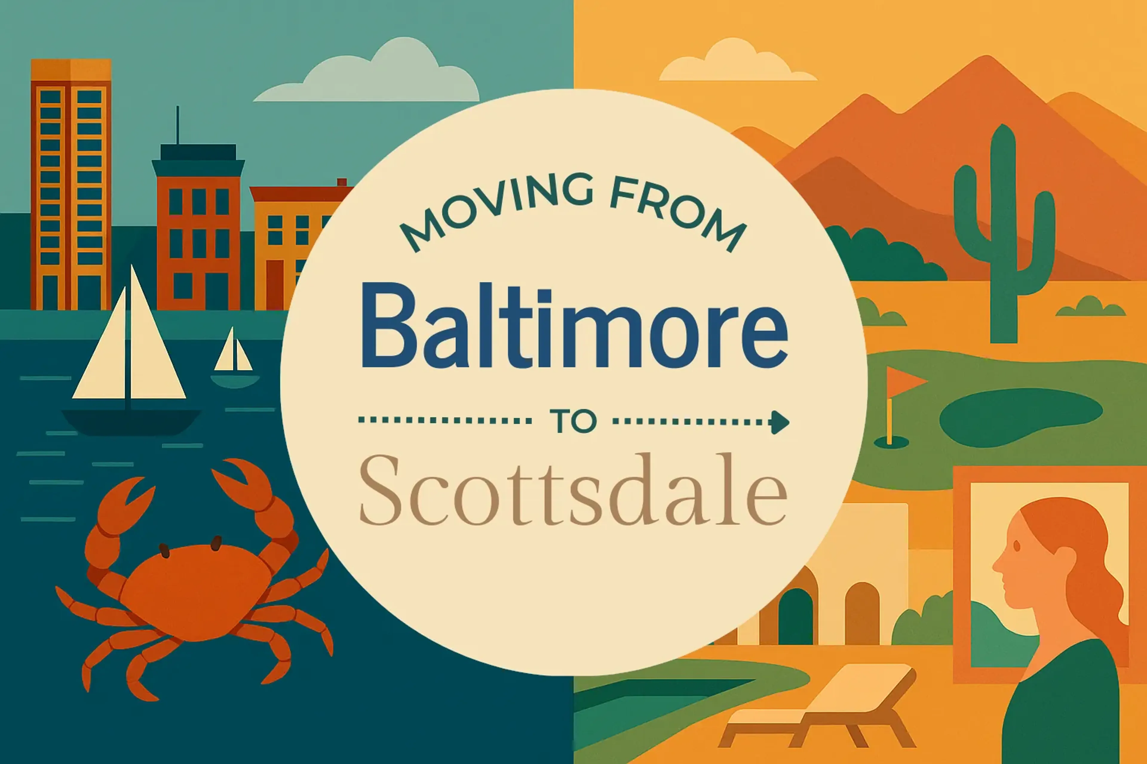 Side-by-side comparison of Baltimore to Scottsdale moving companies