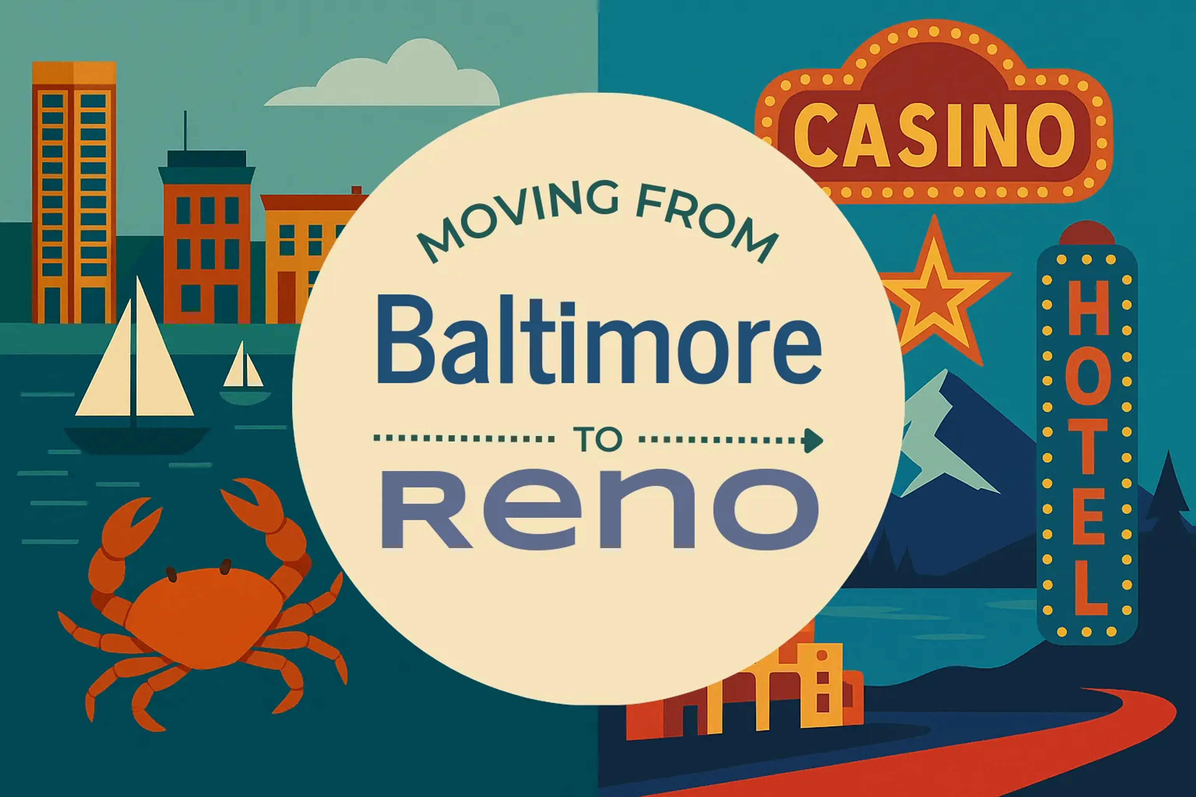 Side-by-side comparison of Baltimore to Reno moving companies