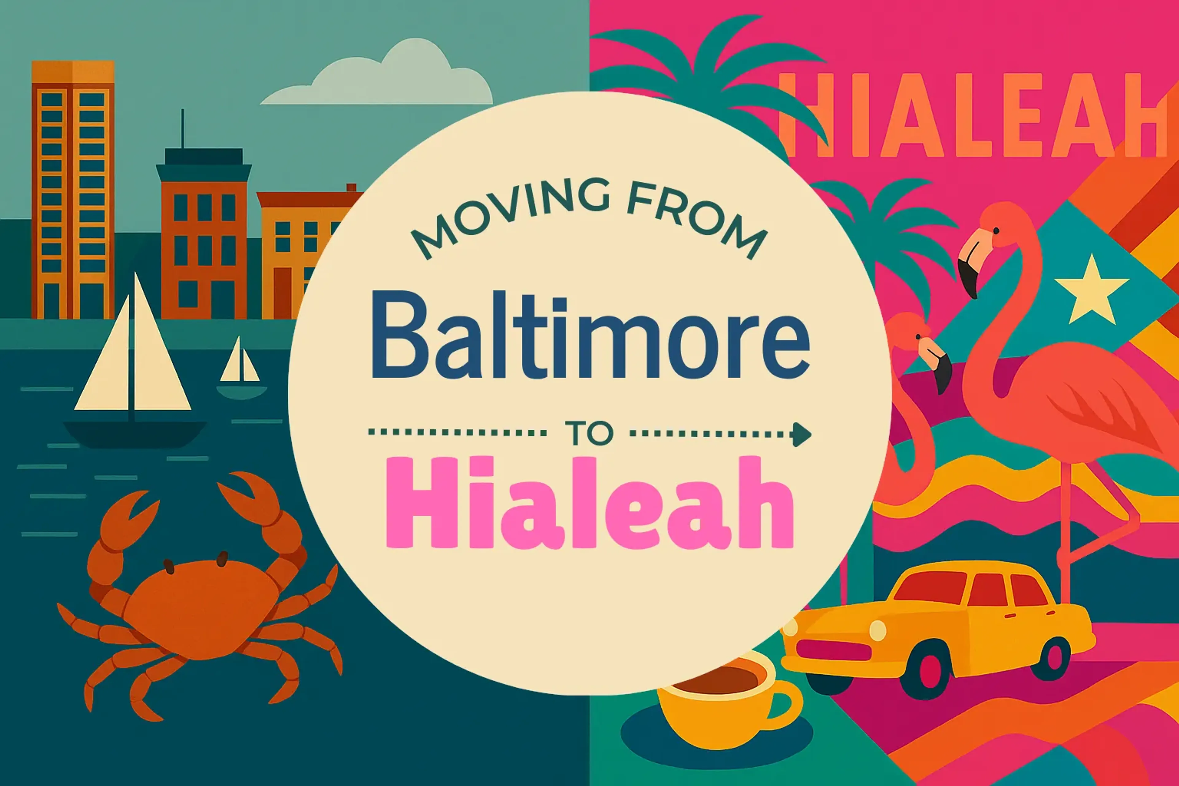 Side-by-side comparison of Baltimore to Hialeah moving companies