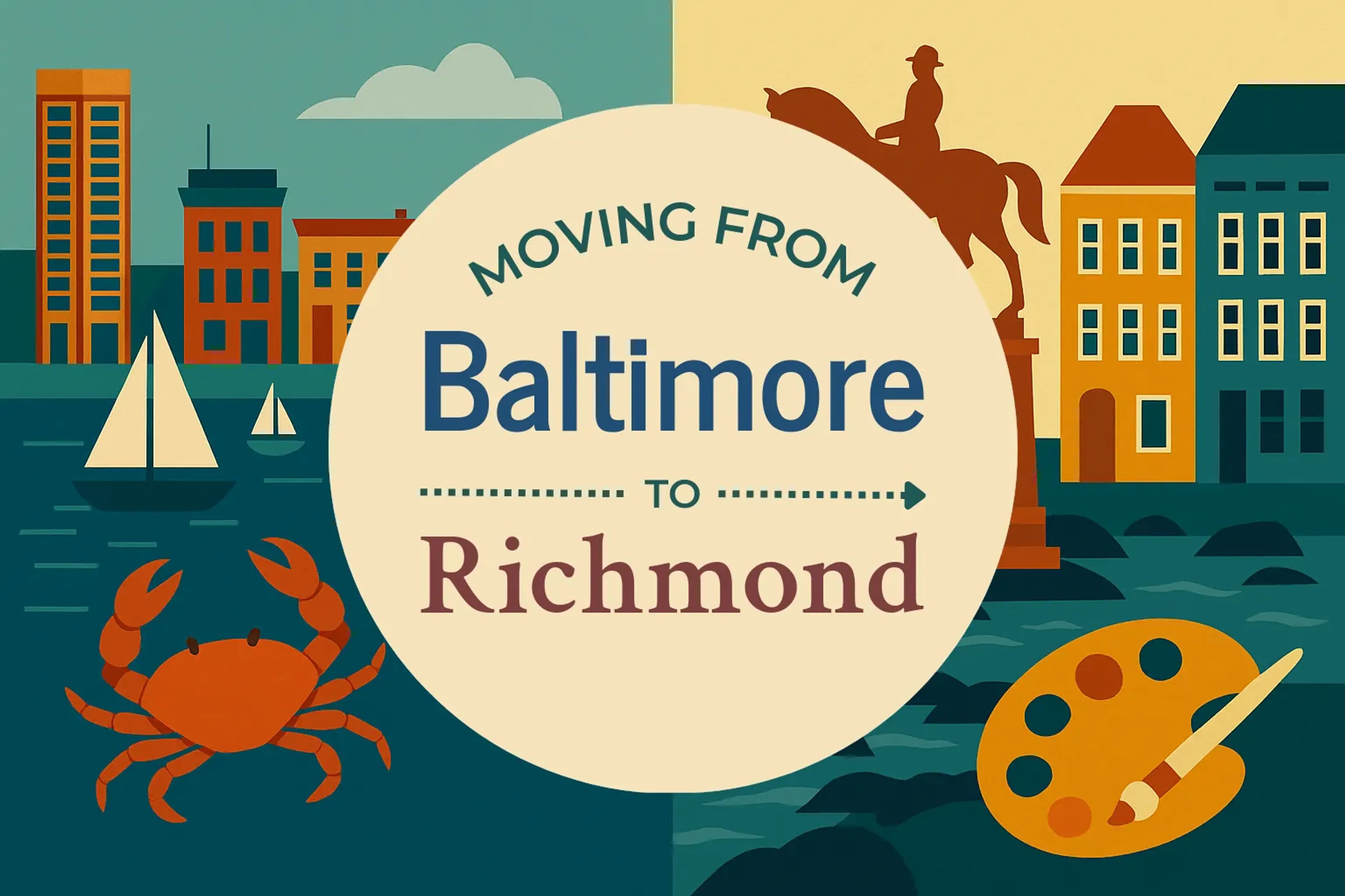 Side-by-side comparison of Baltimore to Richmond moving companies
