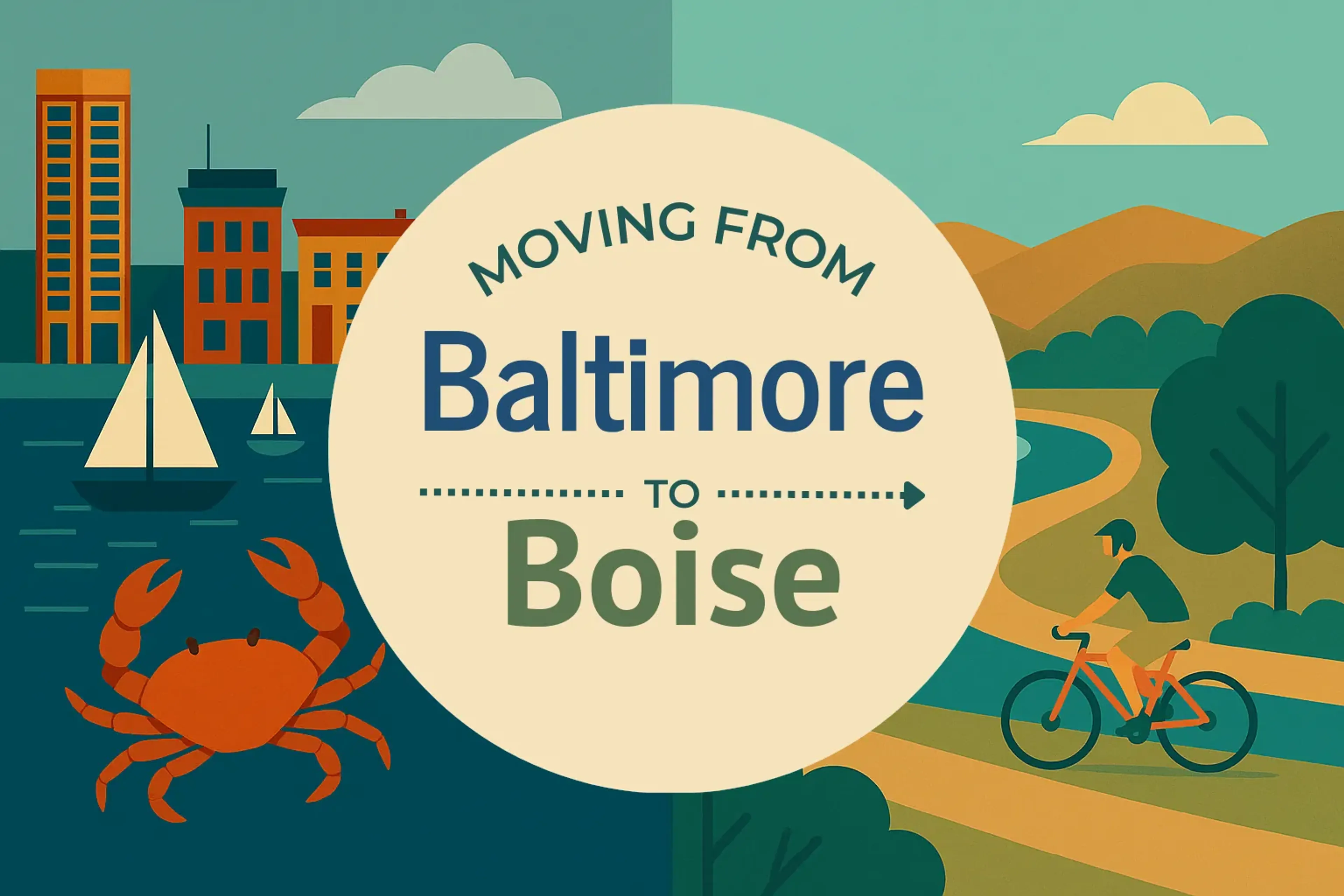Side-by-side comparison of Baltimore to Boise moving companies
