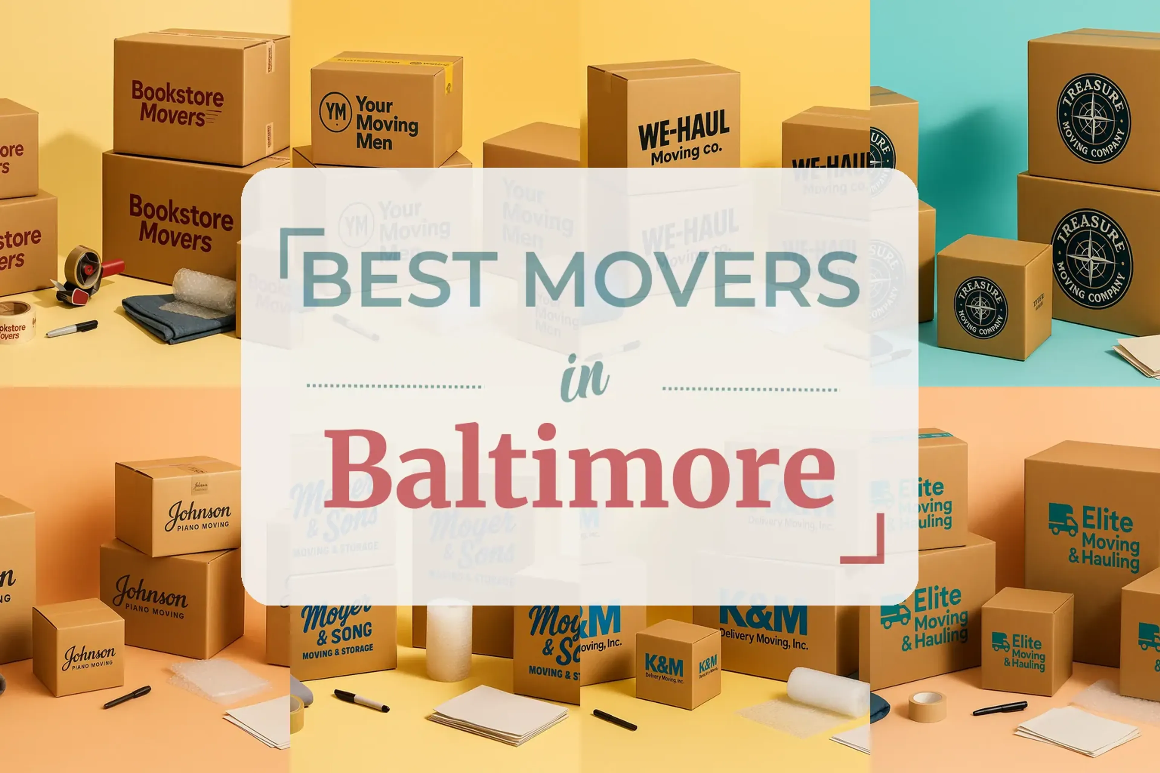 Side-by-side comparison of Baltimore moving companies