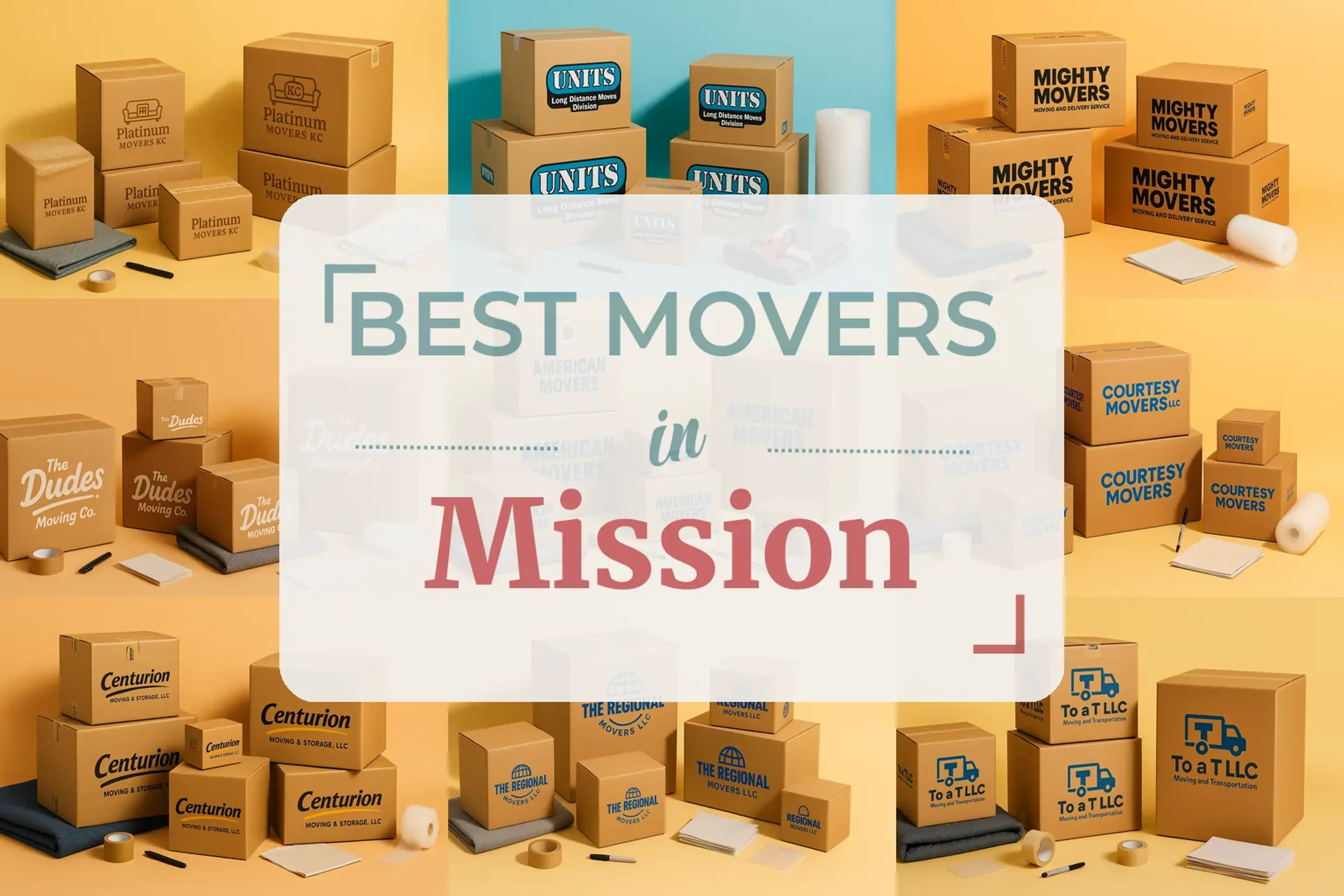Side-by-side comparison of Mission moving companies