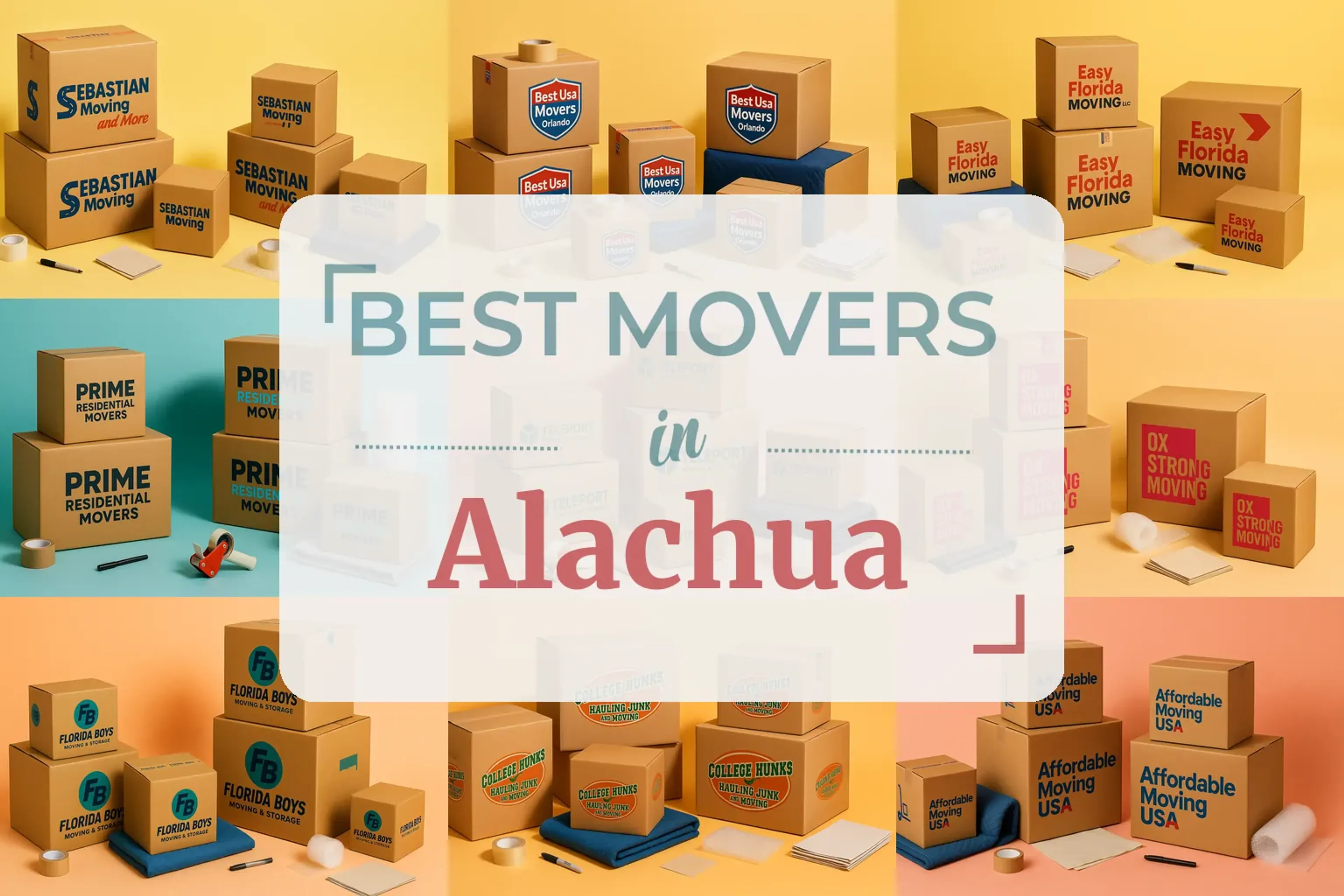 Side-by-side comparison of Alachua moving companies