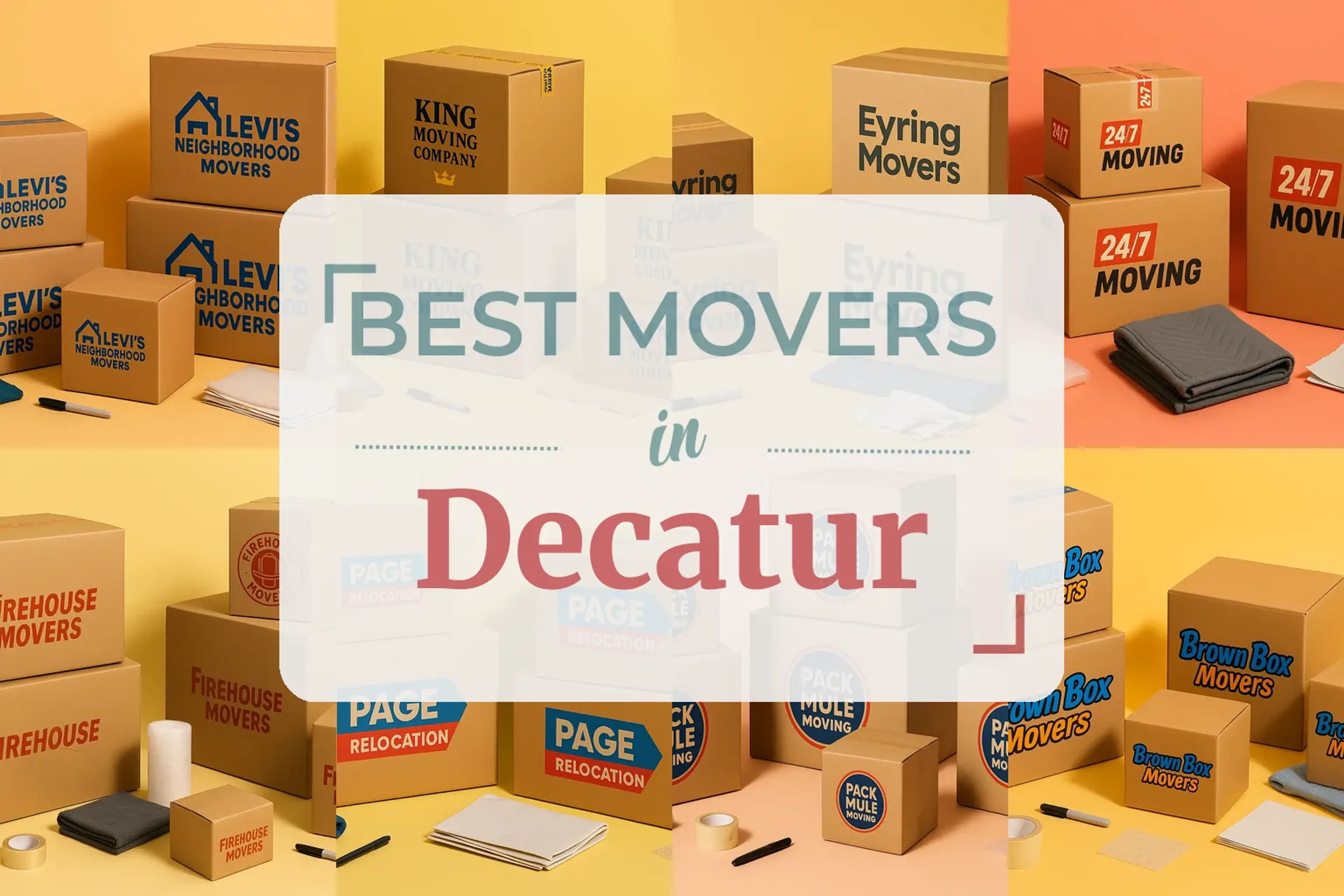 Side-by-side comparison of Decatur moving companies