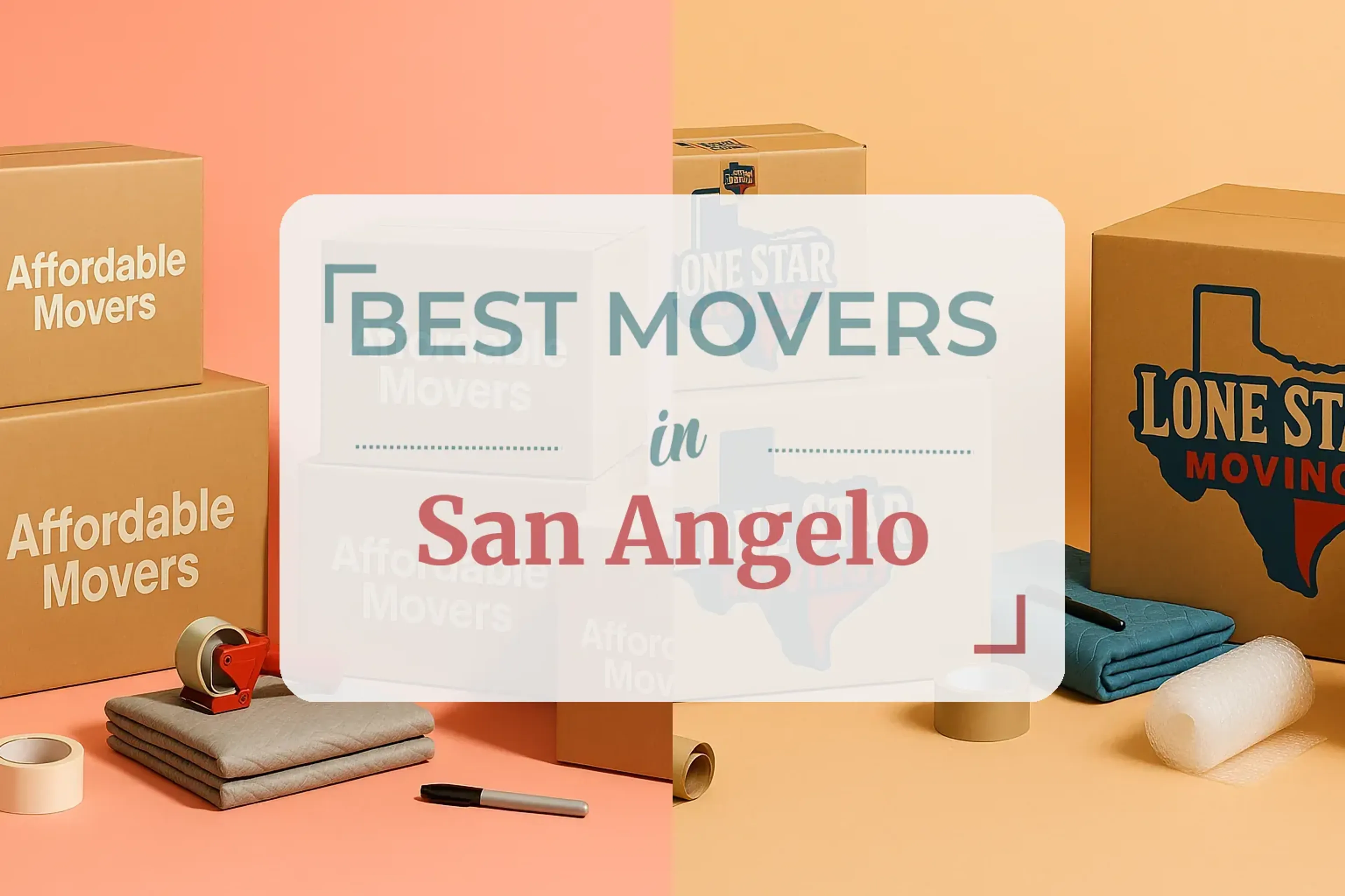 Side-by-side comparison of San Angelo moving companies