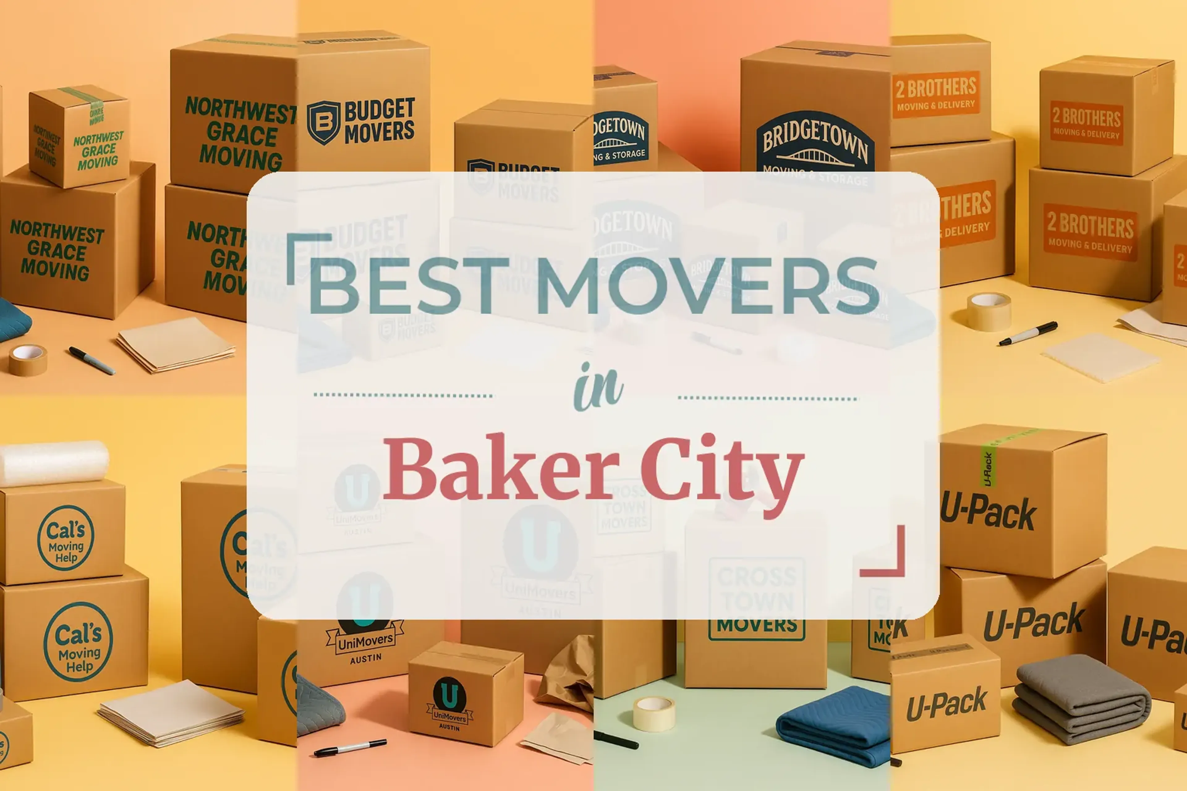 Side-by-side comparison of Baker City moving companies