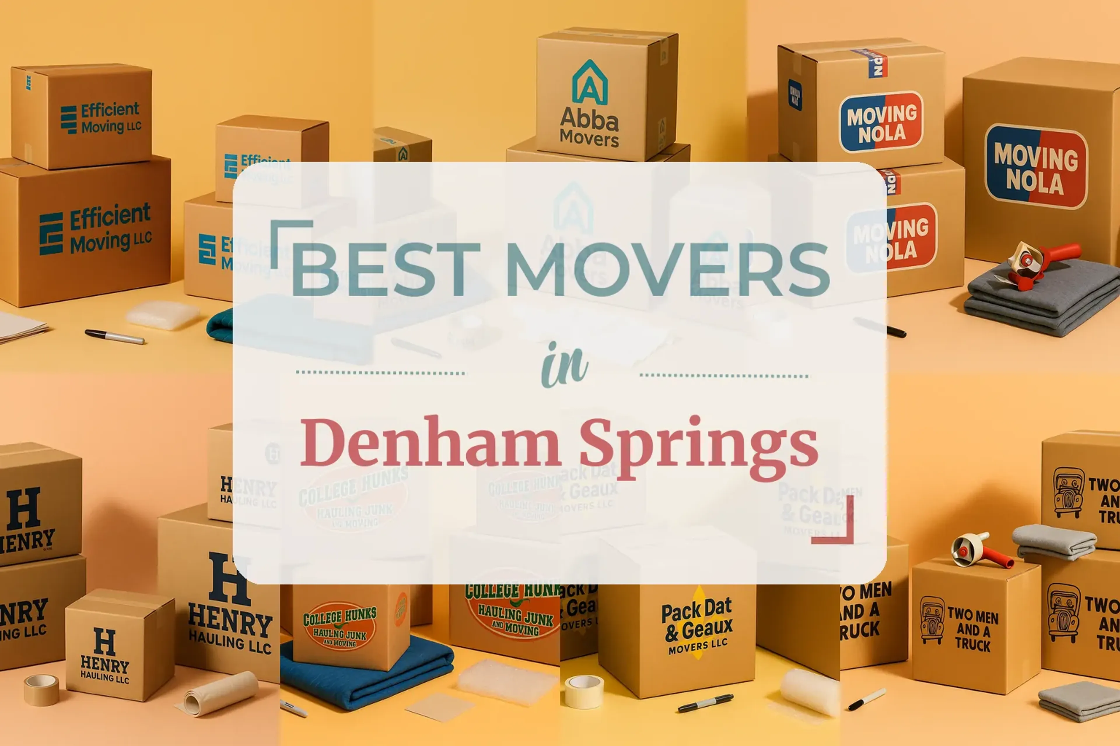 Side-by-side comparison of Denham Springs moving companies
