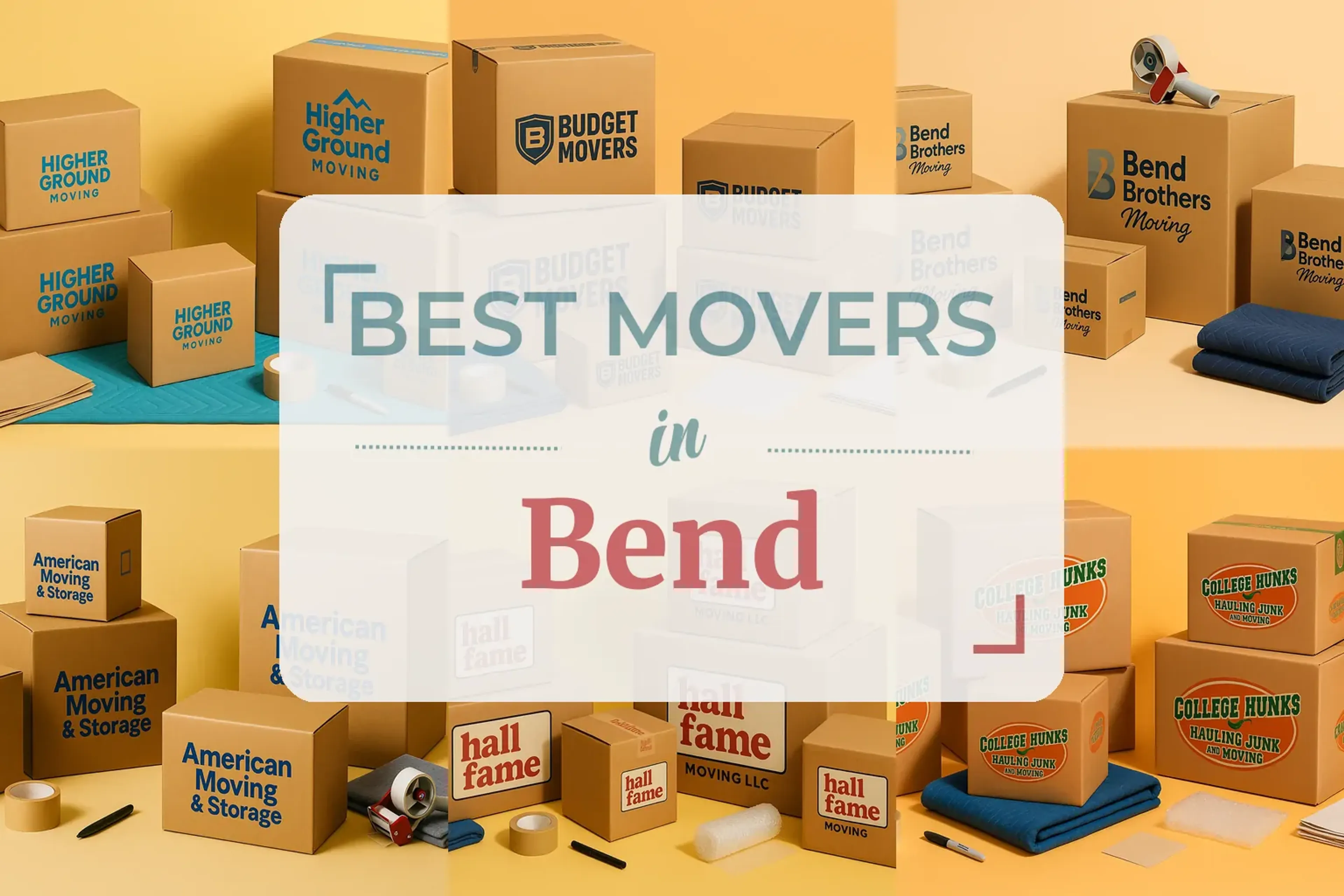 Side-by-side comparison of Bend moving companies