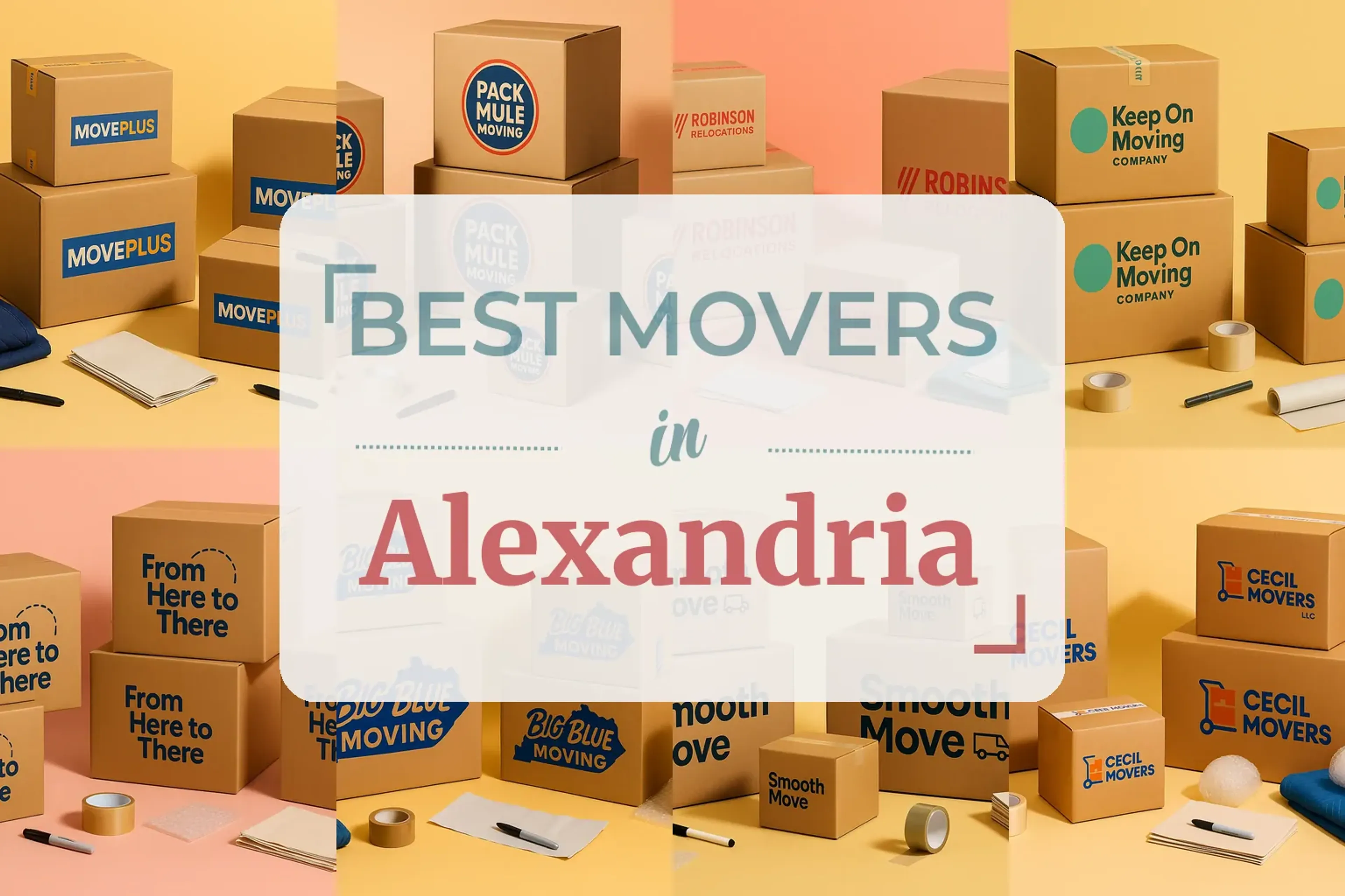 Side-by-side comparison of Alexandria moving companies