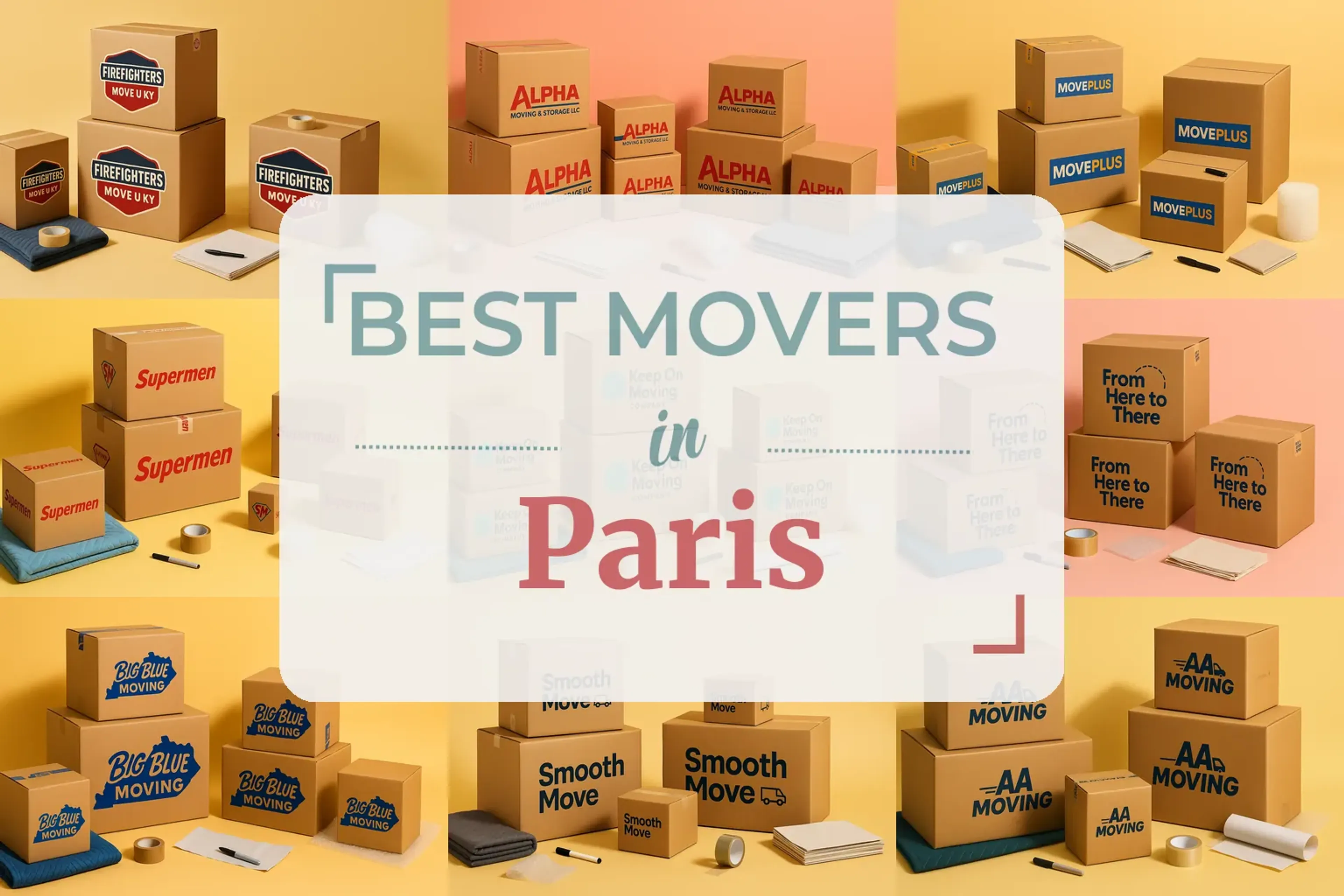 Side-by-side comparison of Paris moving companies