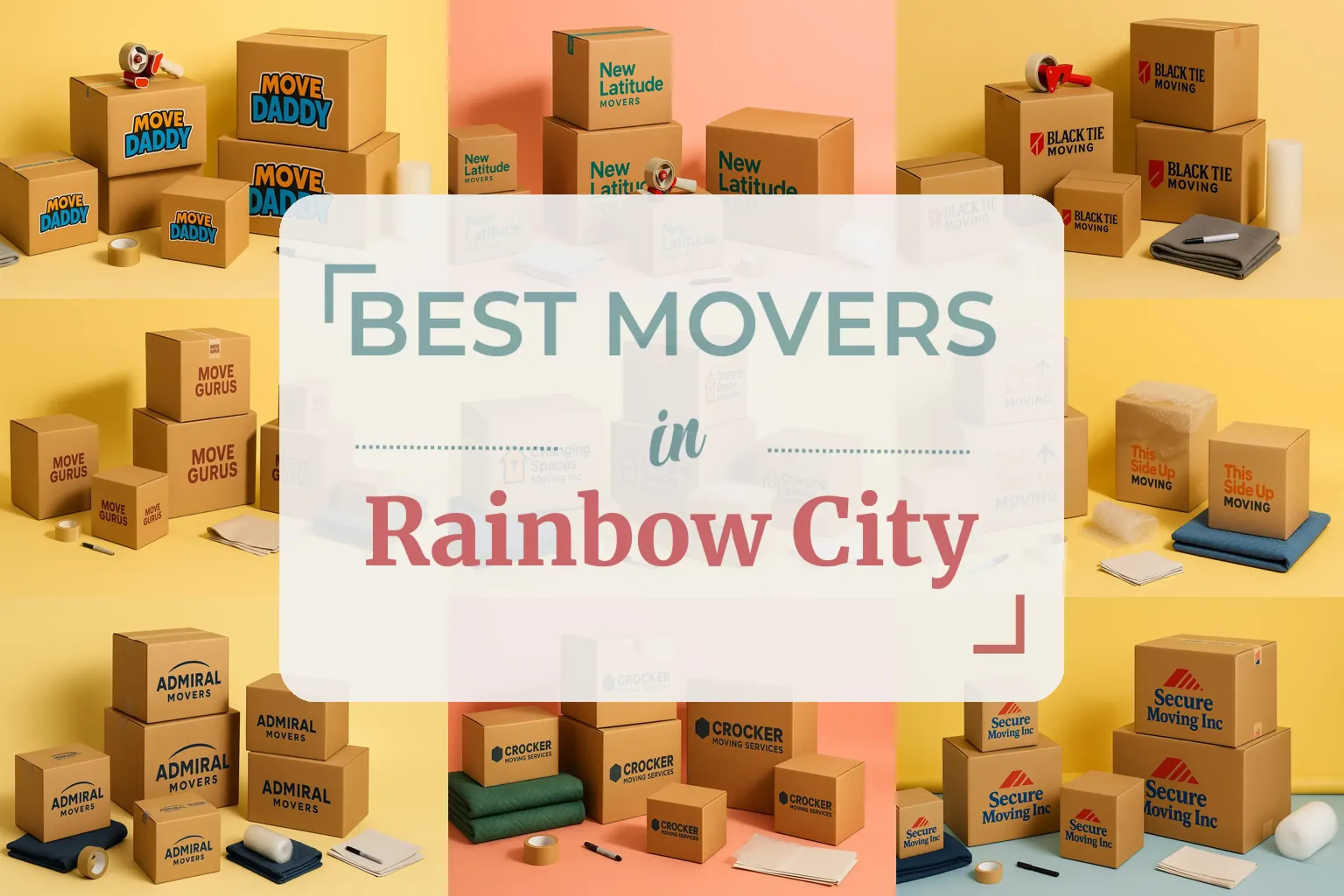 Side-by-side comparison of Rainbow City moving companies