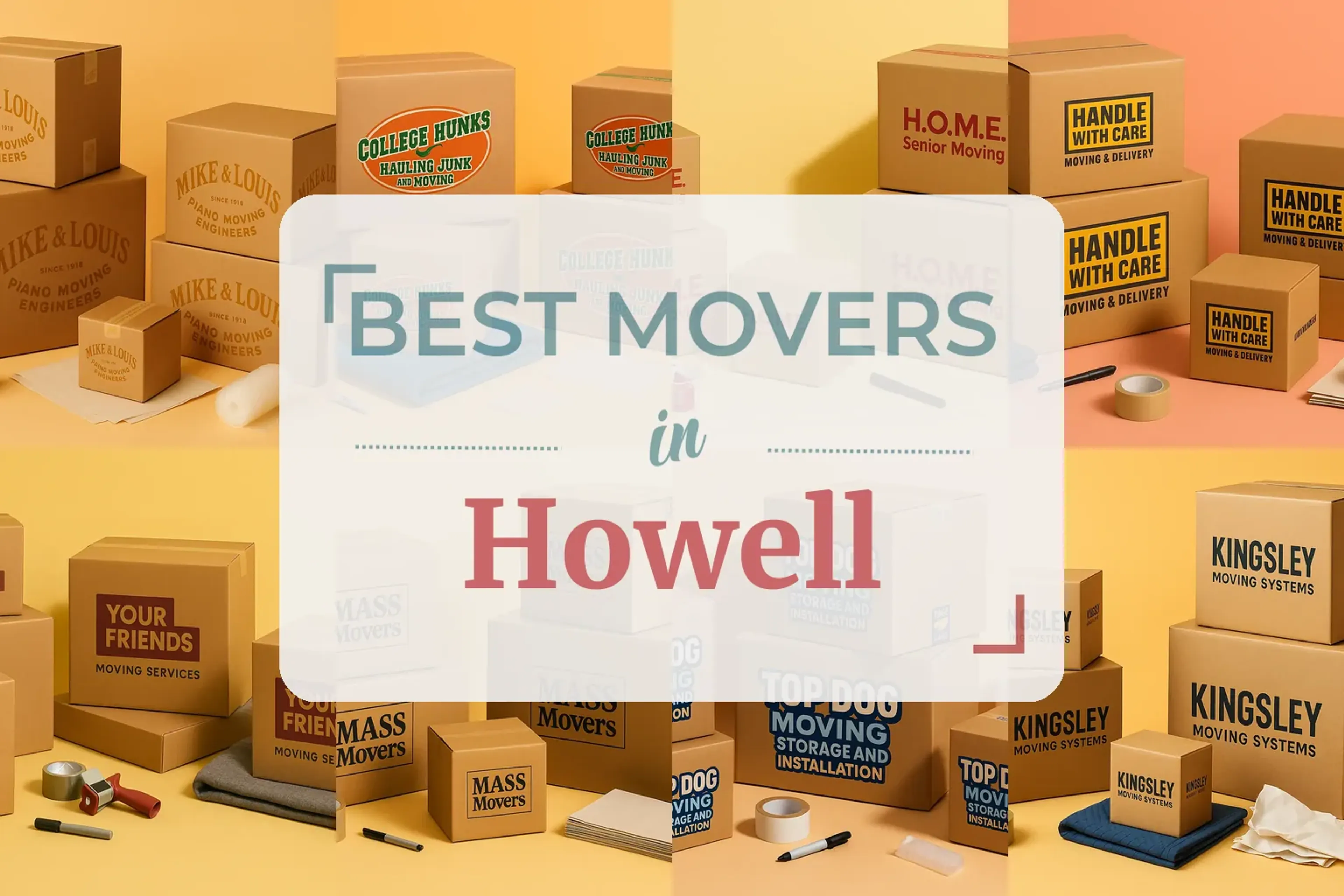 Side-by-side comparison of Howell moving companies