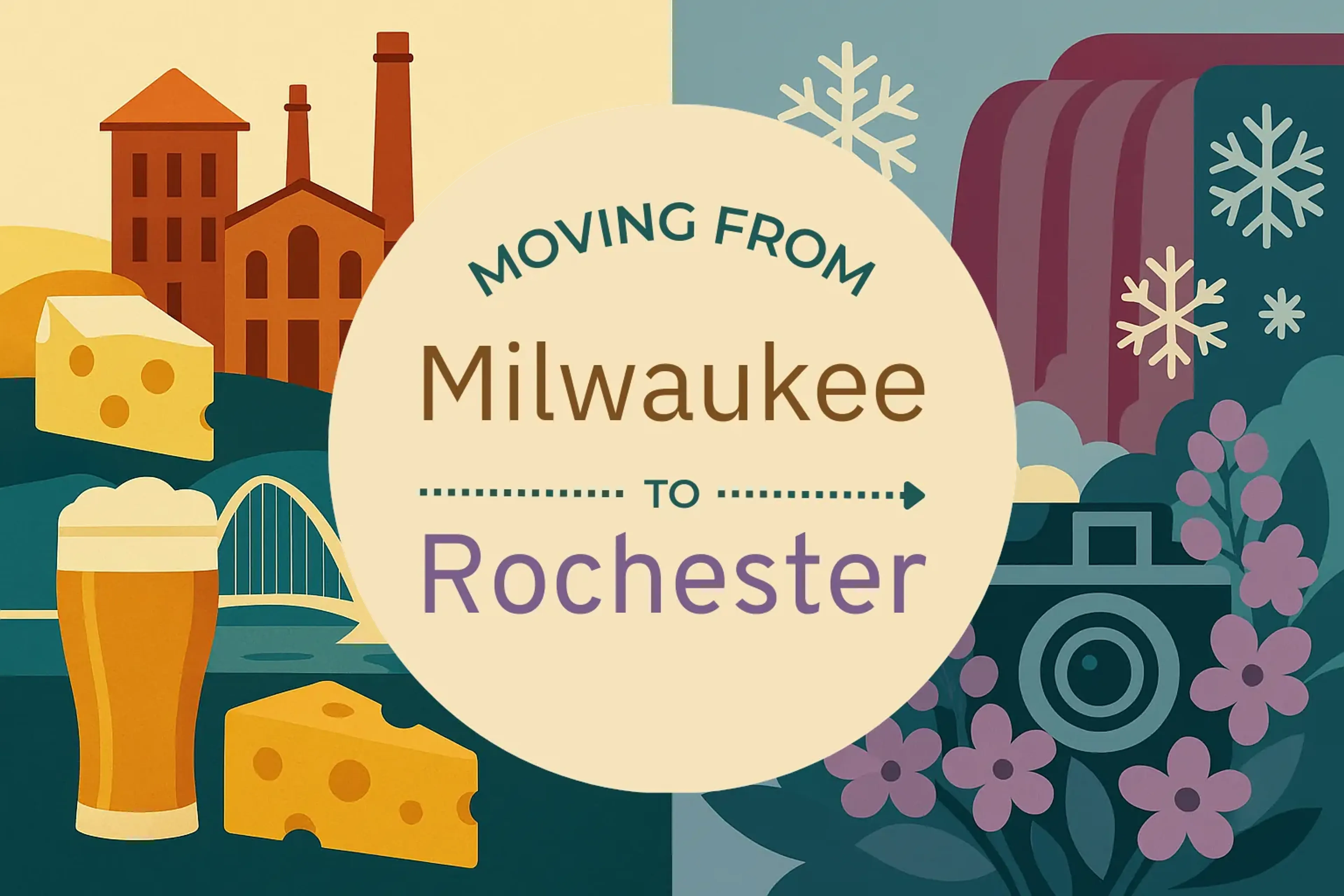 Side-by-side comparison of Milwaukee to Rochester moving companies