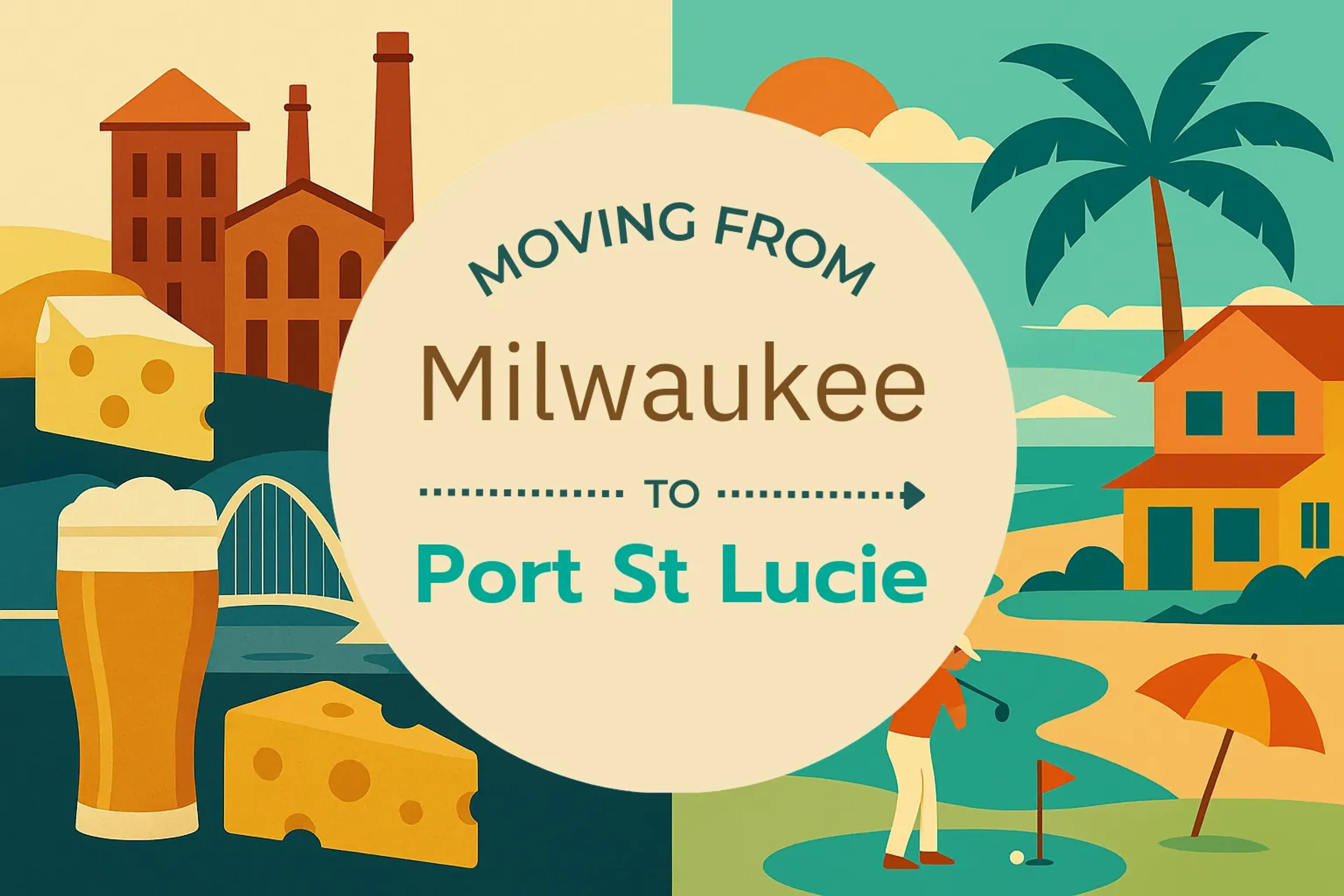 Side-by-side comparison of Milwaukee to Port St. Lucie moving companies