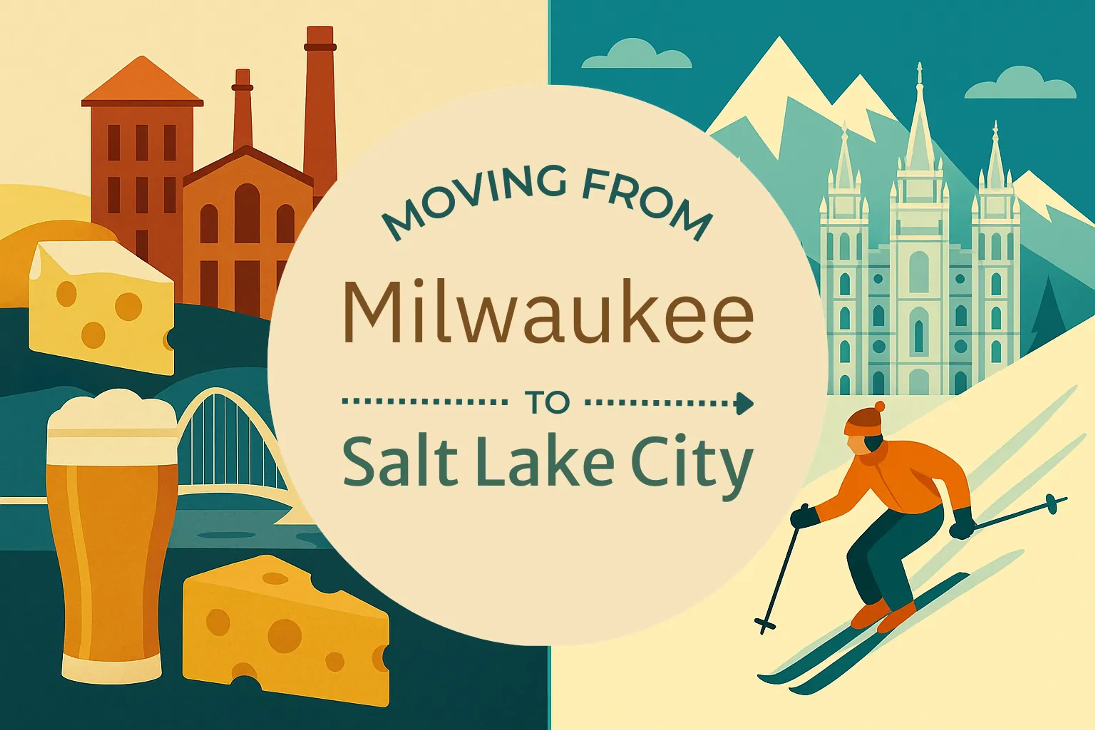 Side-by-side comparison of Milwaukee to Salt Lake City moving companies