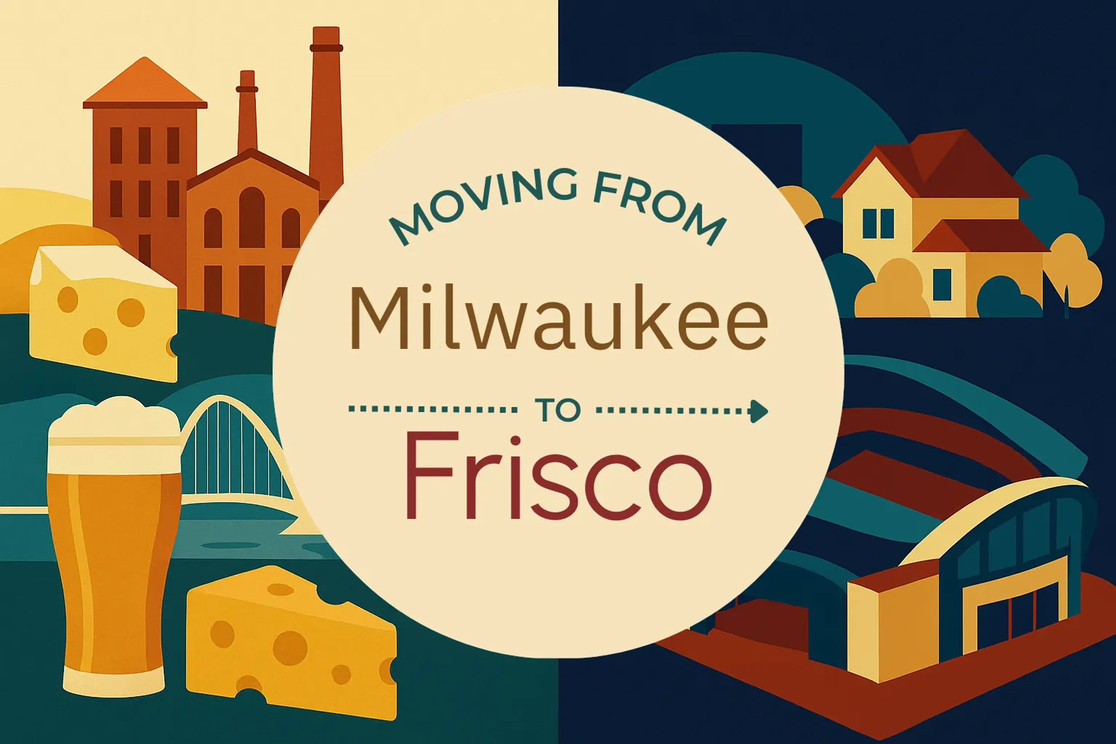 Side-by-side comparison of Milwaukee to Frisco moving companies