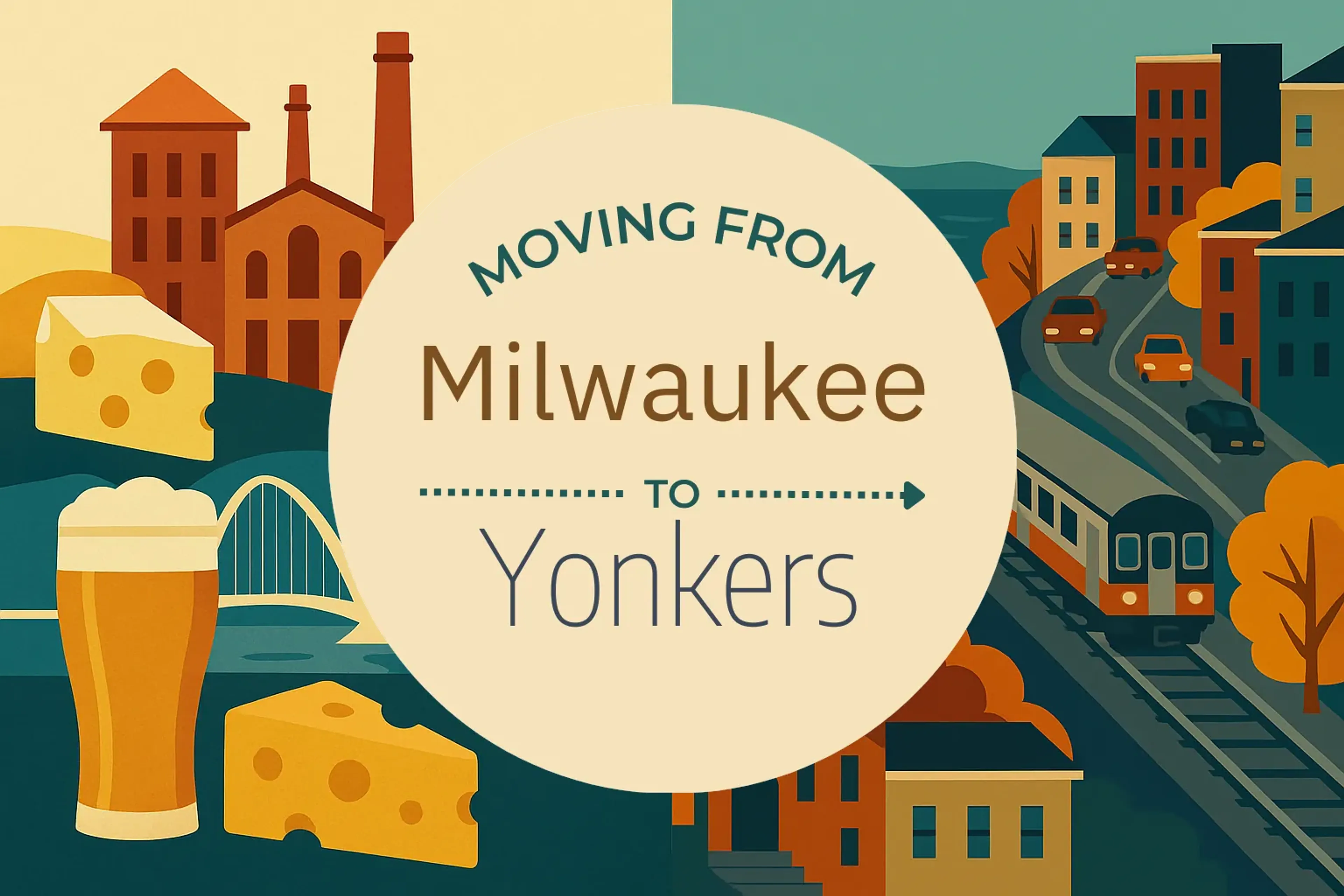 Side-by-side comparison of Milwaukee to Yonkers moving companies