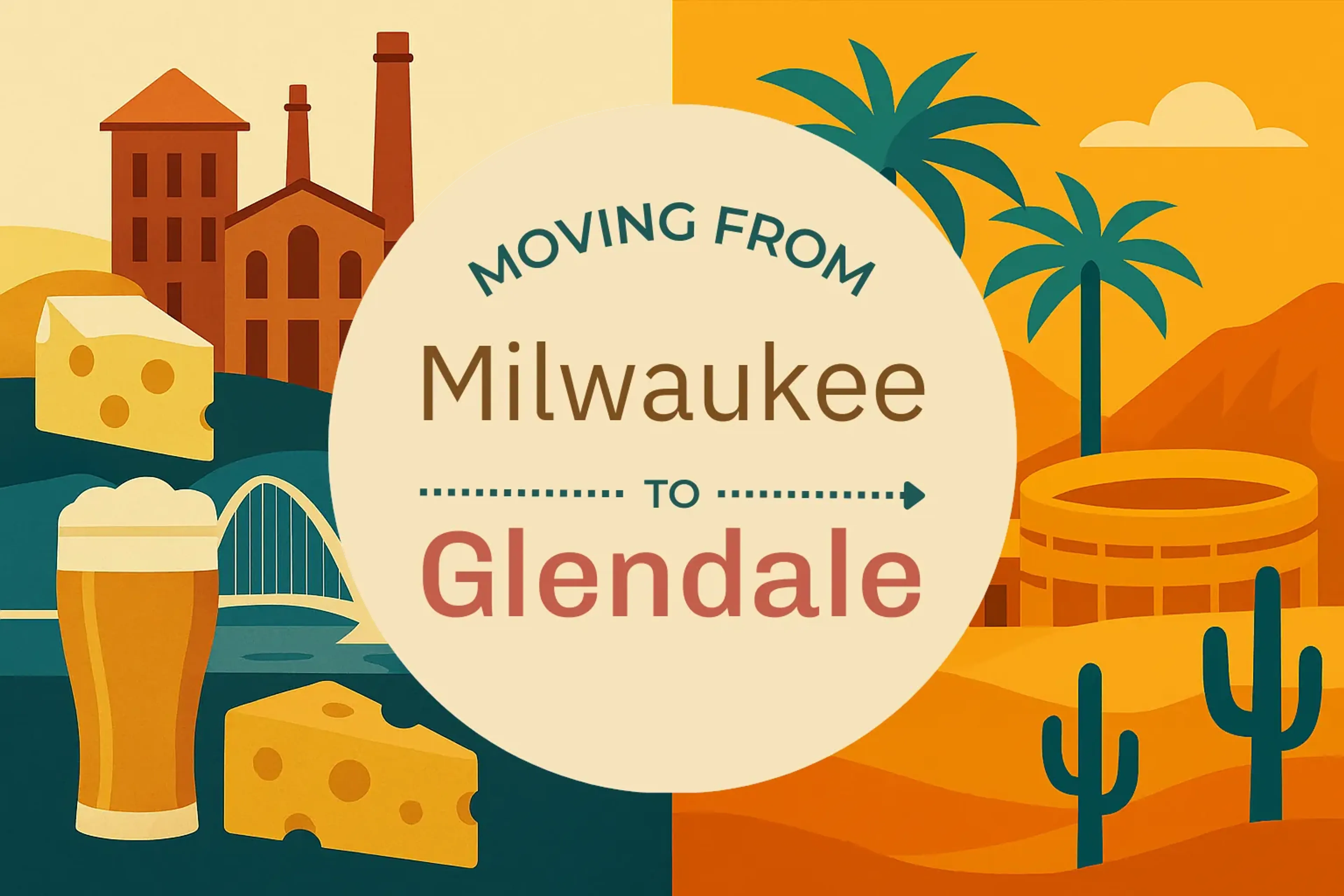 Side-by-side comparison of Milwaukee to Glendale moving companies