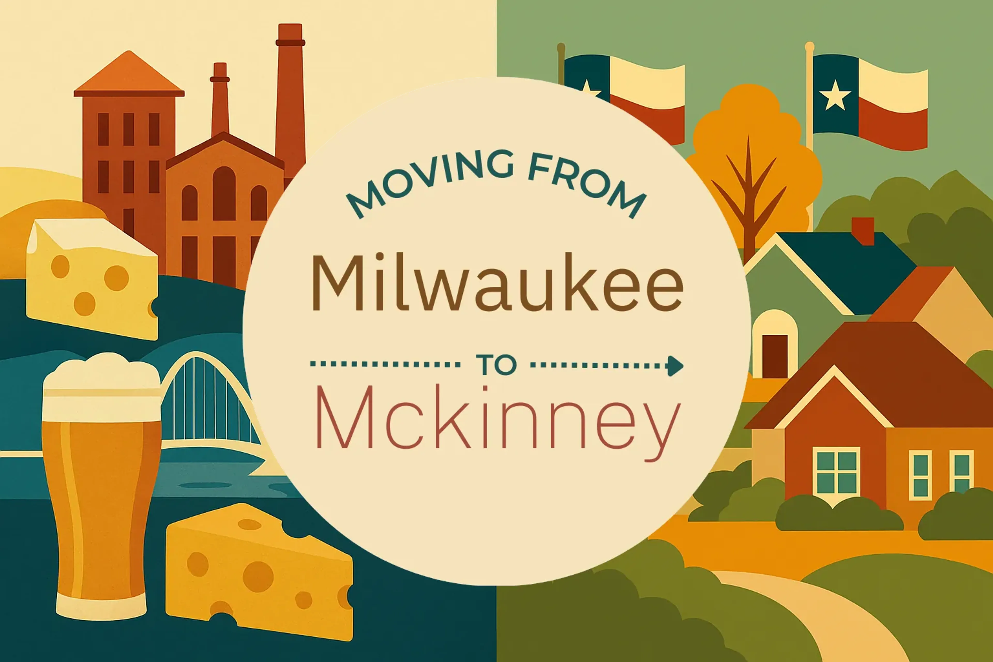 Side-by-side comparison of Milwaukee to Mckinney moving companies