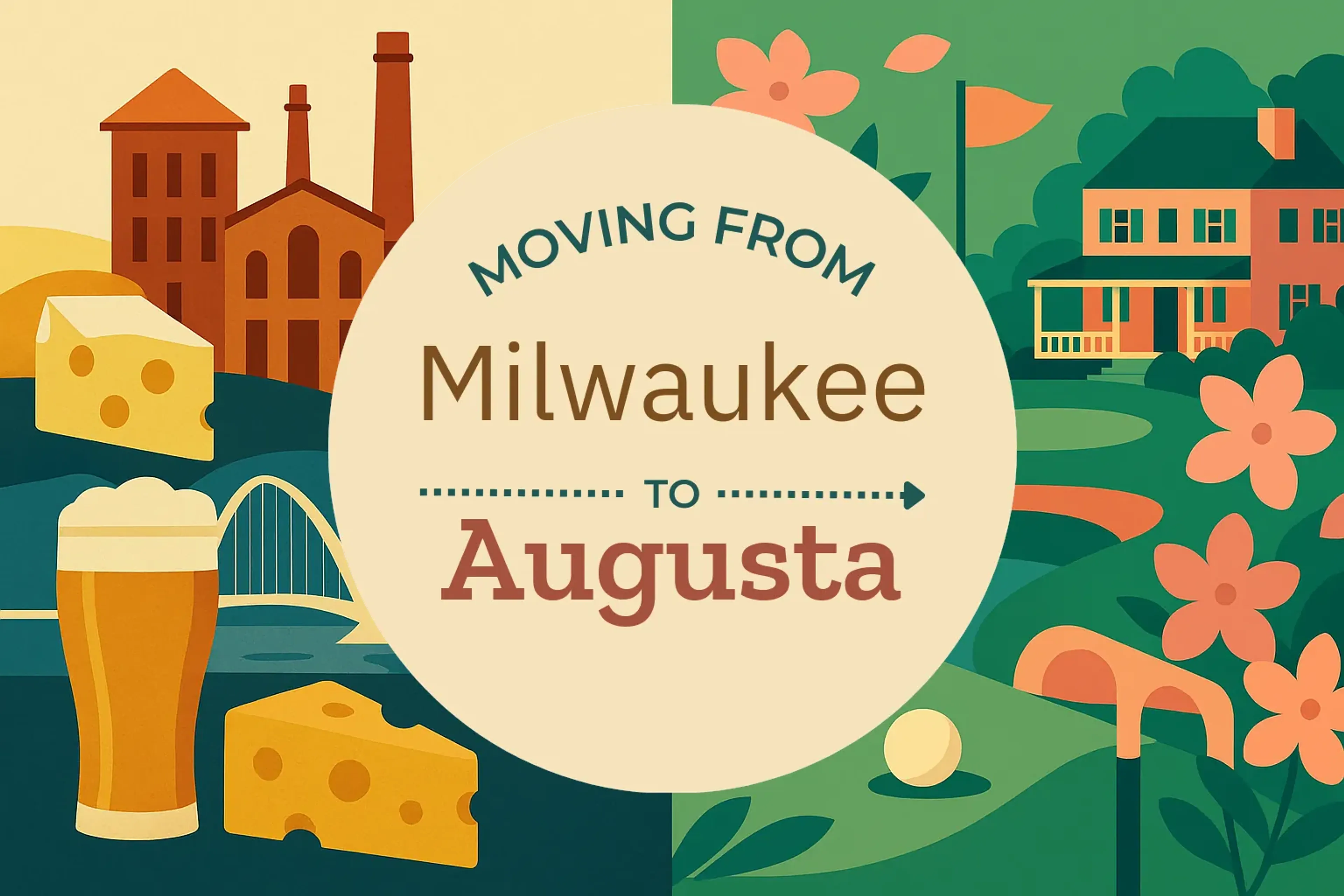 Side-by-side comparison of Milwaukee to Augusta moving companies