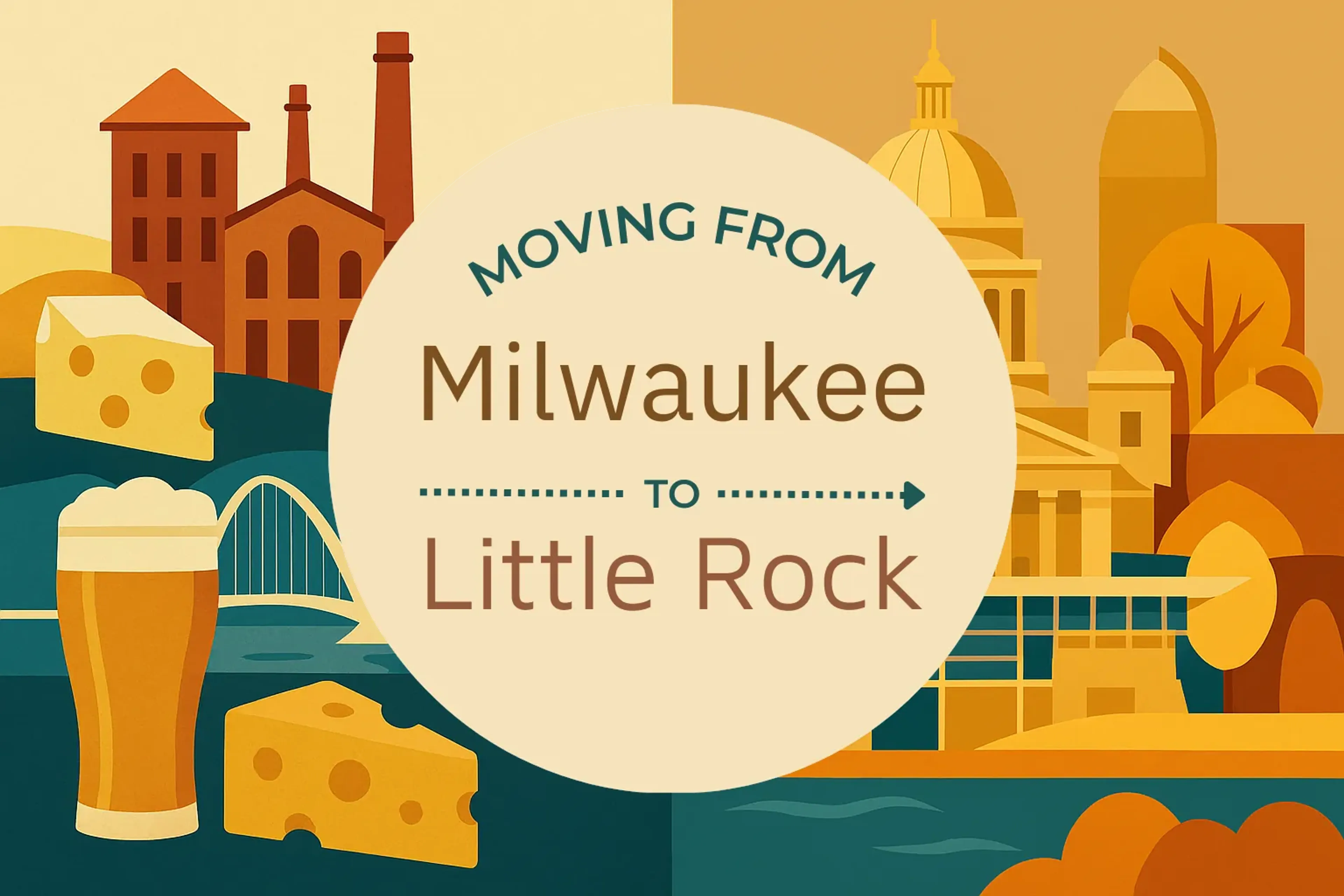 Side-by-side comparison of Milwaukee to Little Rock moving companies