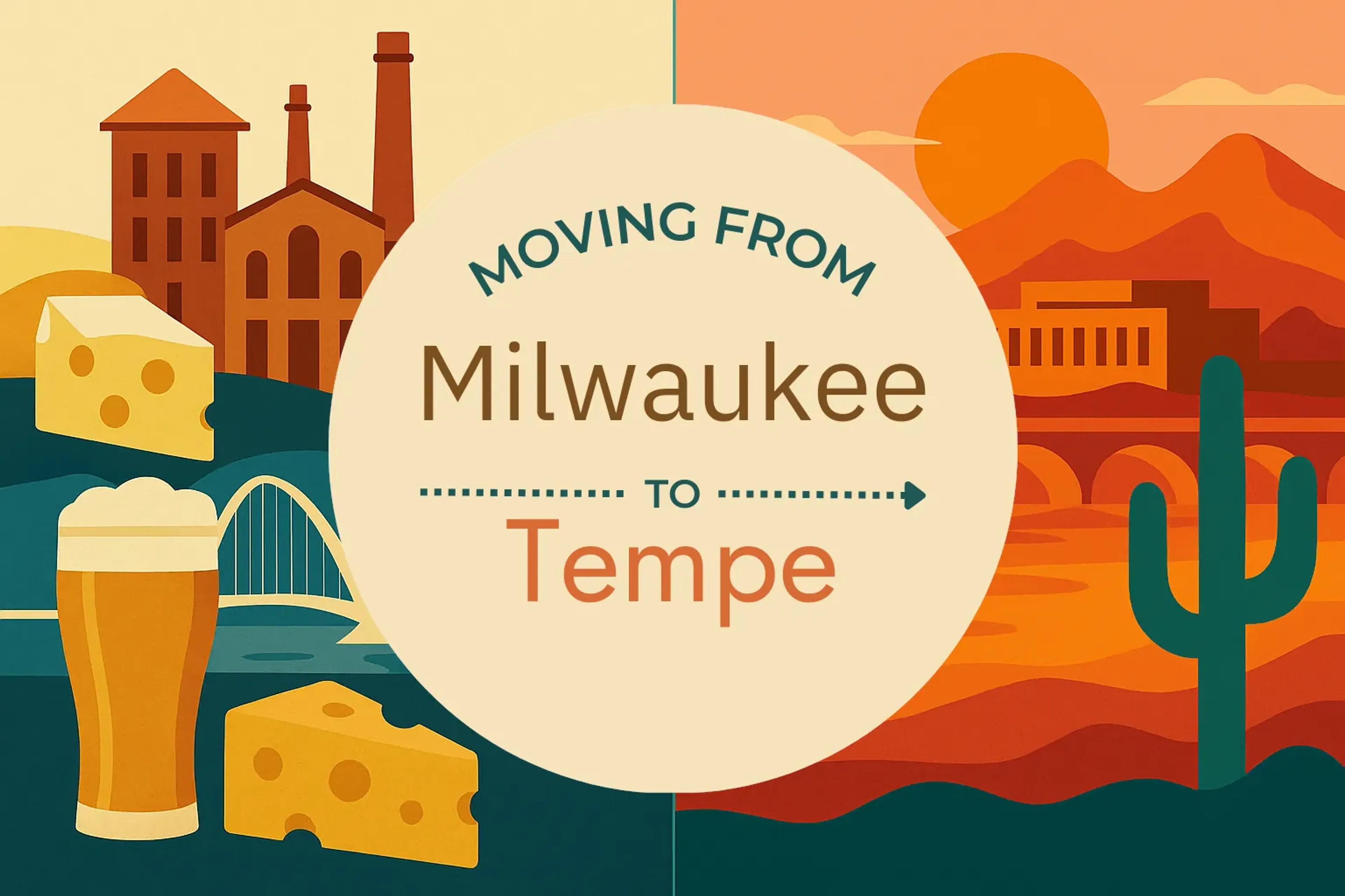 Side-by-side comparison of Milwaukee to Tempe moving companies