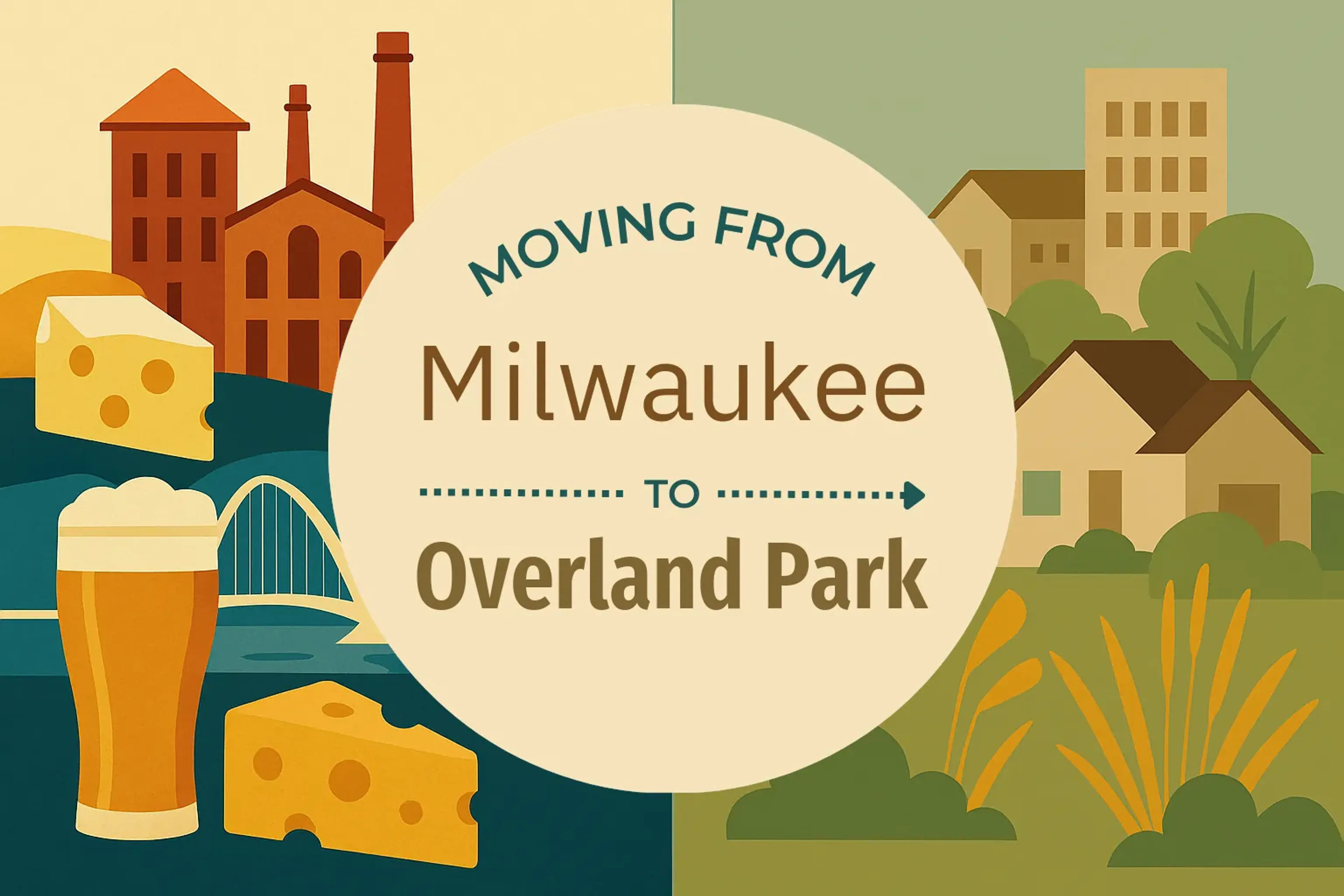 Side-by-side comparison of Milwaukee to Overland Park moving companies