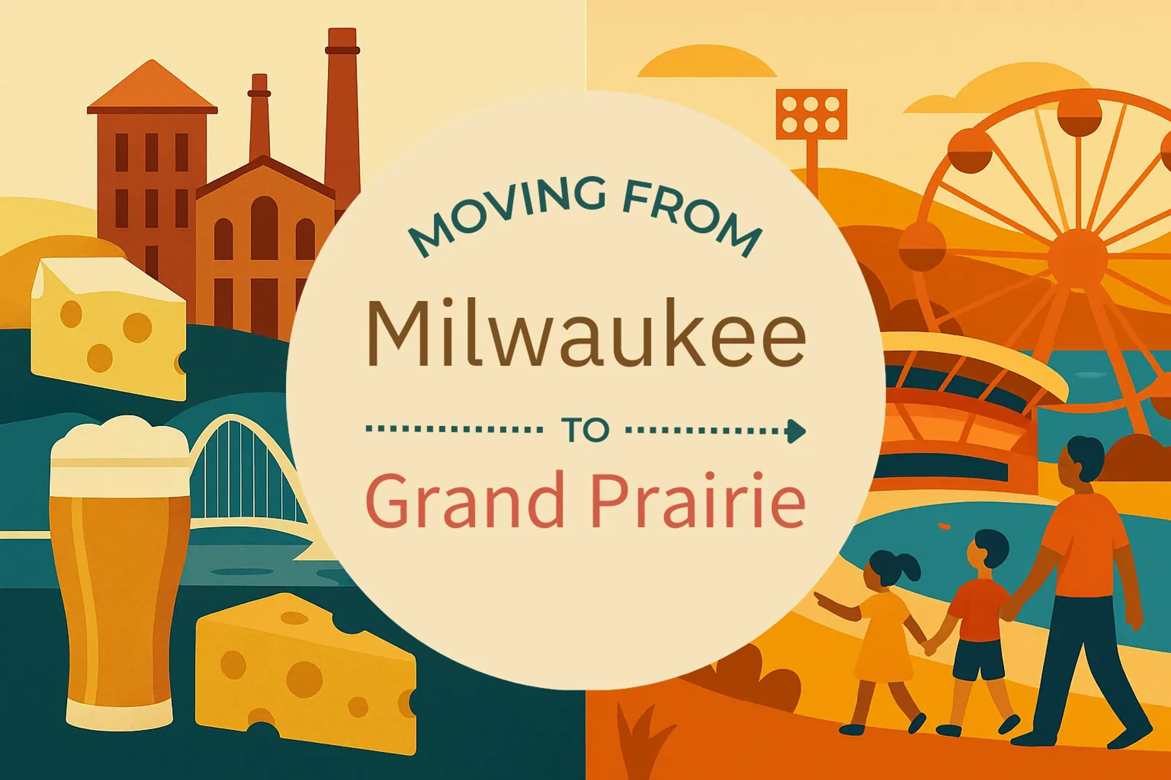 Side-by-side comparison of Milwaukee to Grand Prairie moving companies