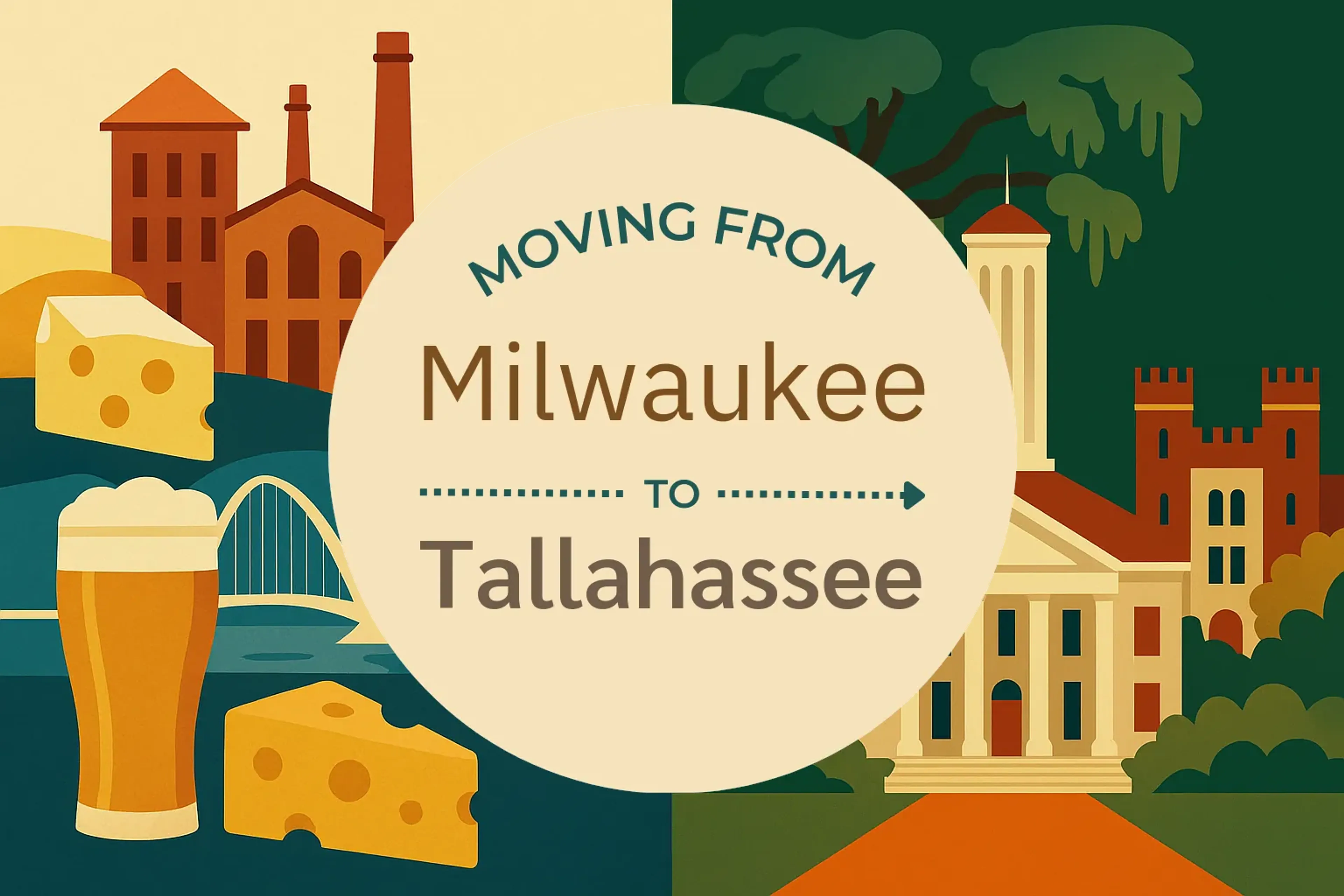 Side-by-side comparison of Milwaukee to Tallahassee moving companies