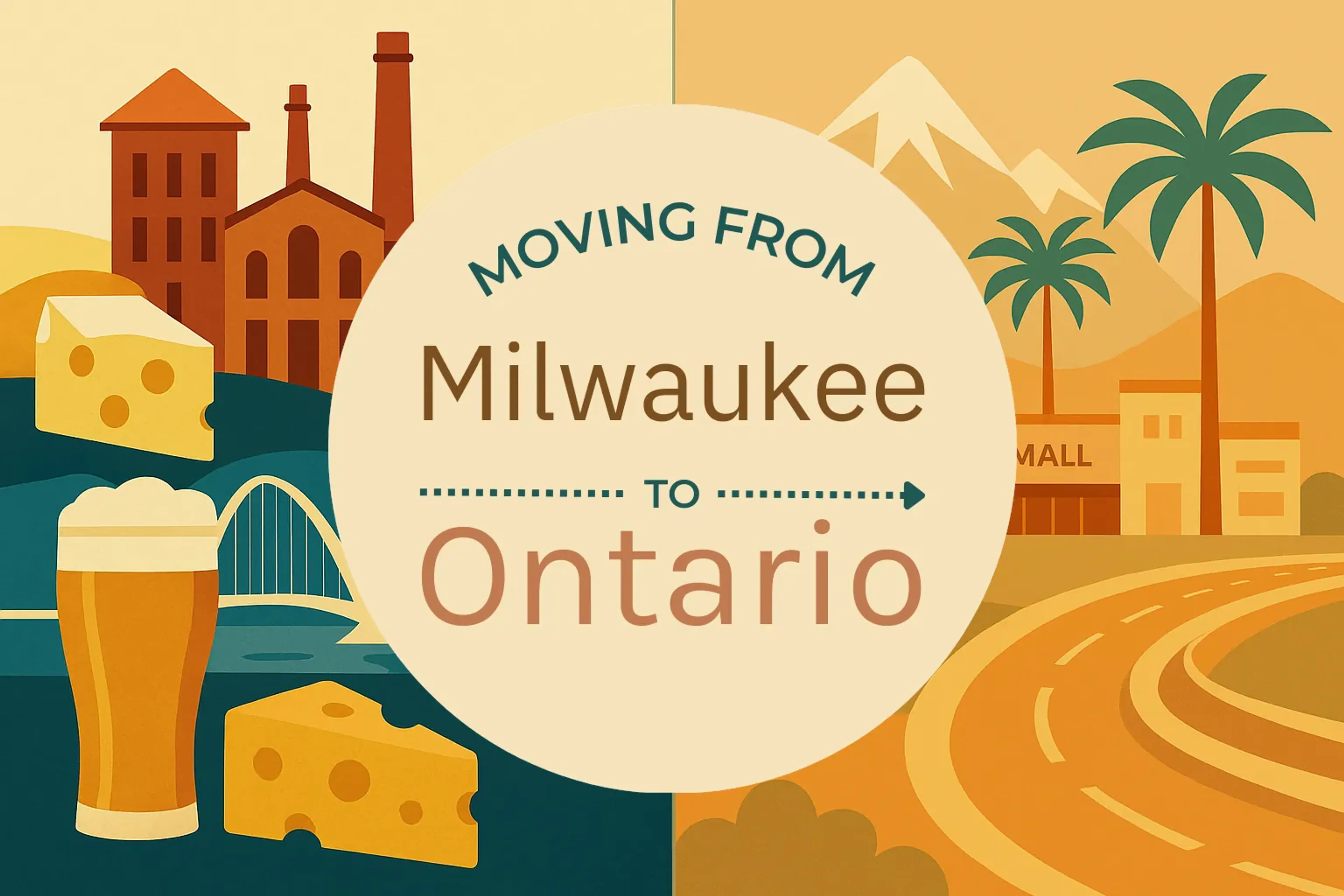 Side-by-side comparison of Milwaukee to Ontario moving companies