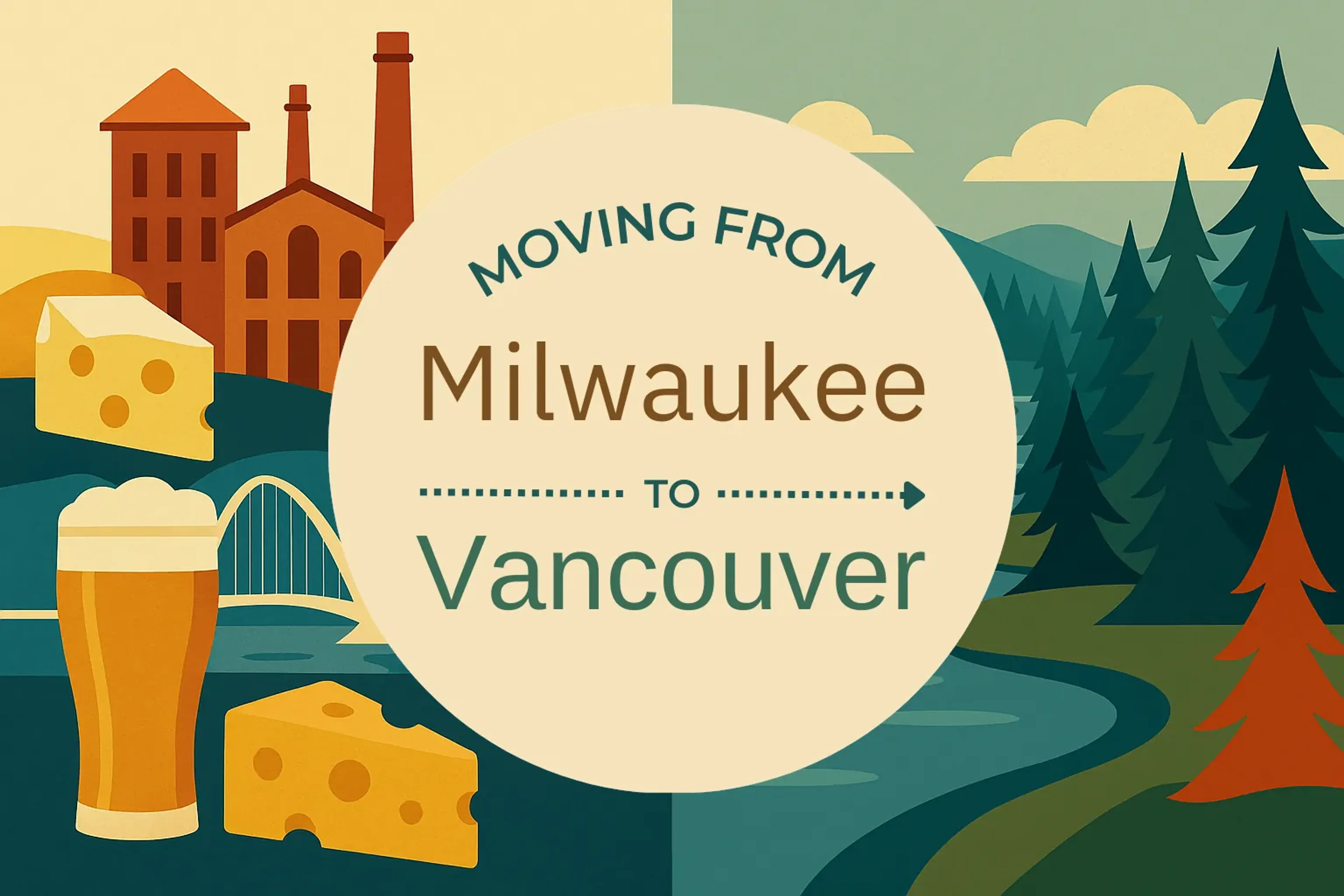 Side-by-side comparison of Milwaukee to Vancouver moving companies