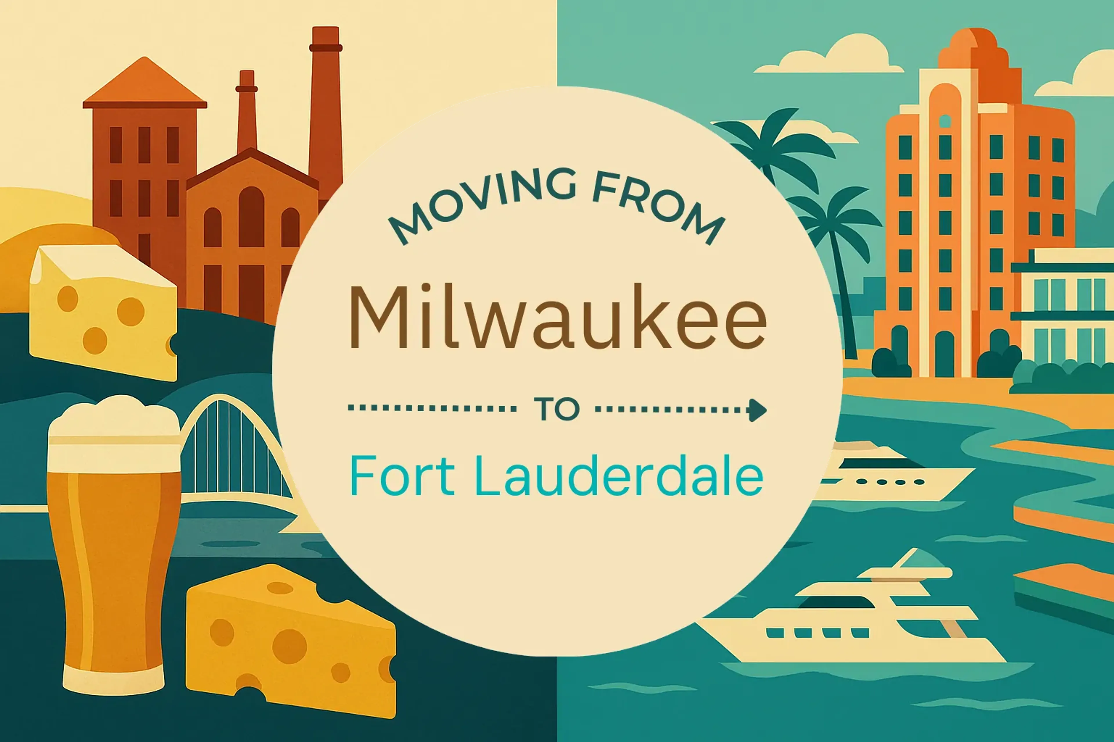 Side-by-side comparison of Milwaukee to Fort Lauderdale moving companies