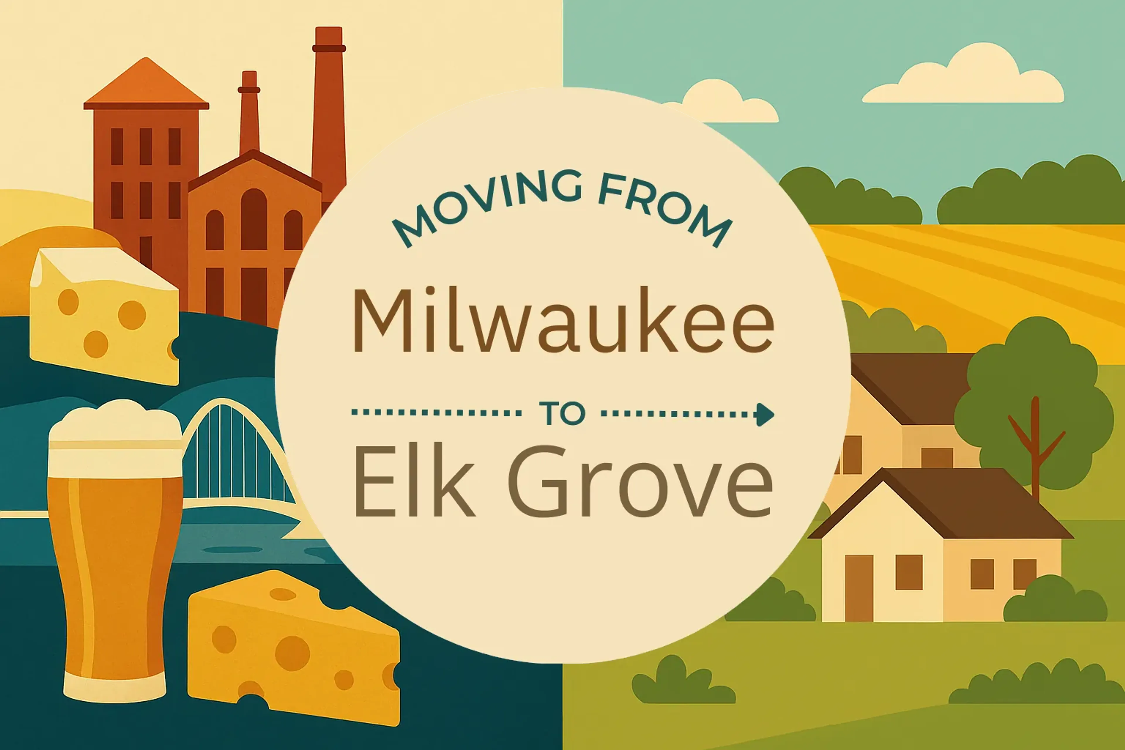 Side-by-side comparison of Milwaukee to Elk Grove moving companies