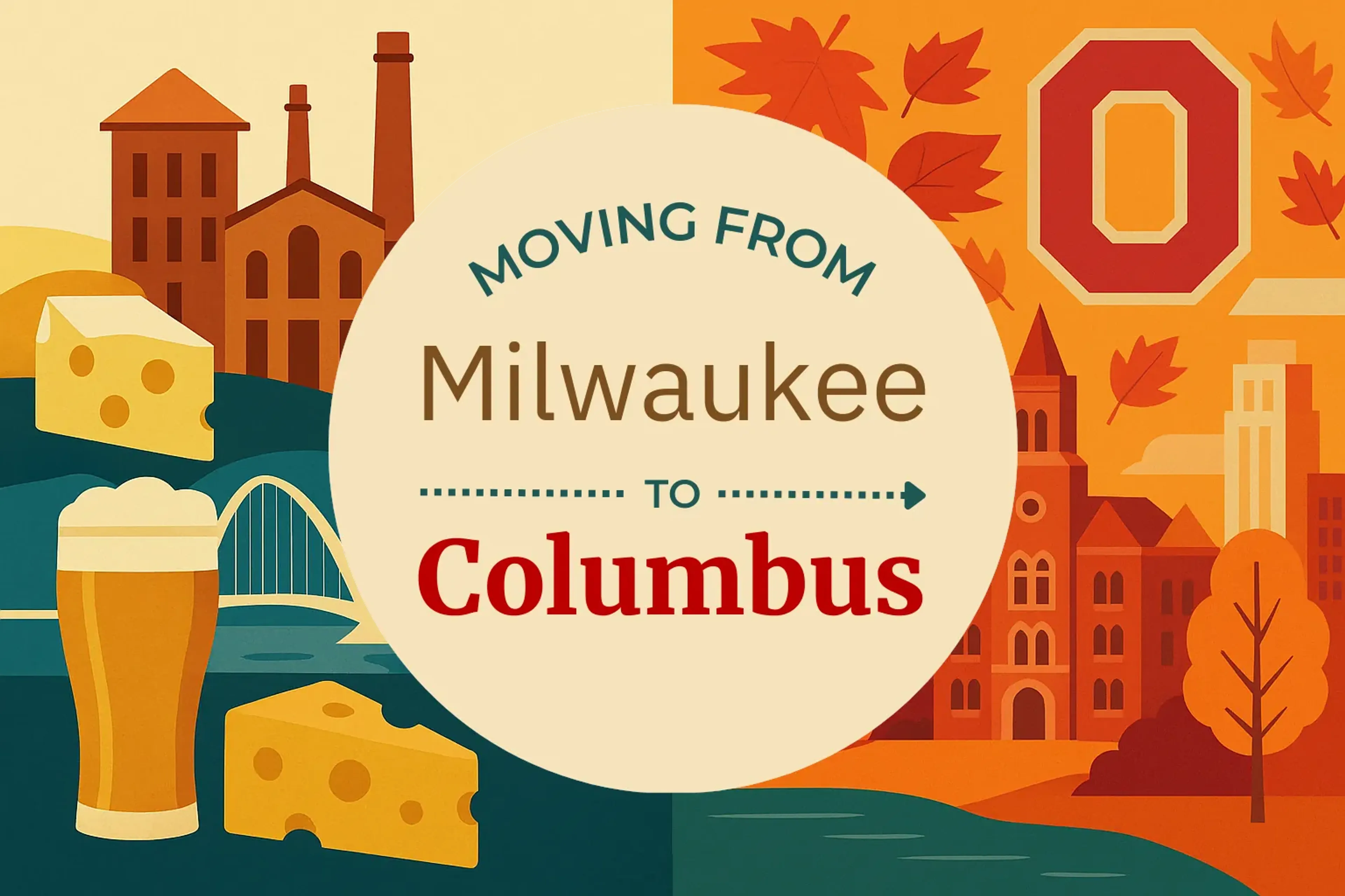 Side-by-side comparison of Milwaukee to Columbus moving companies