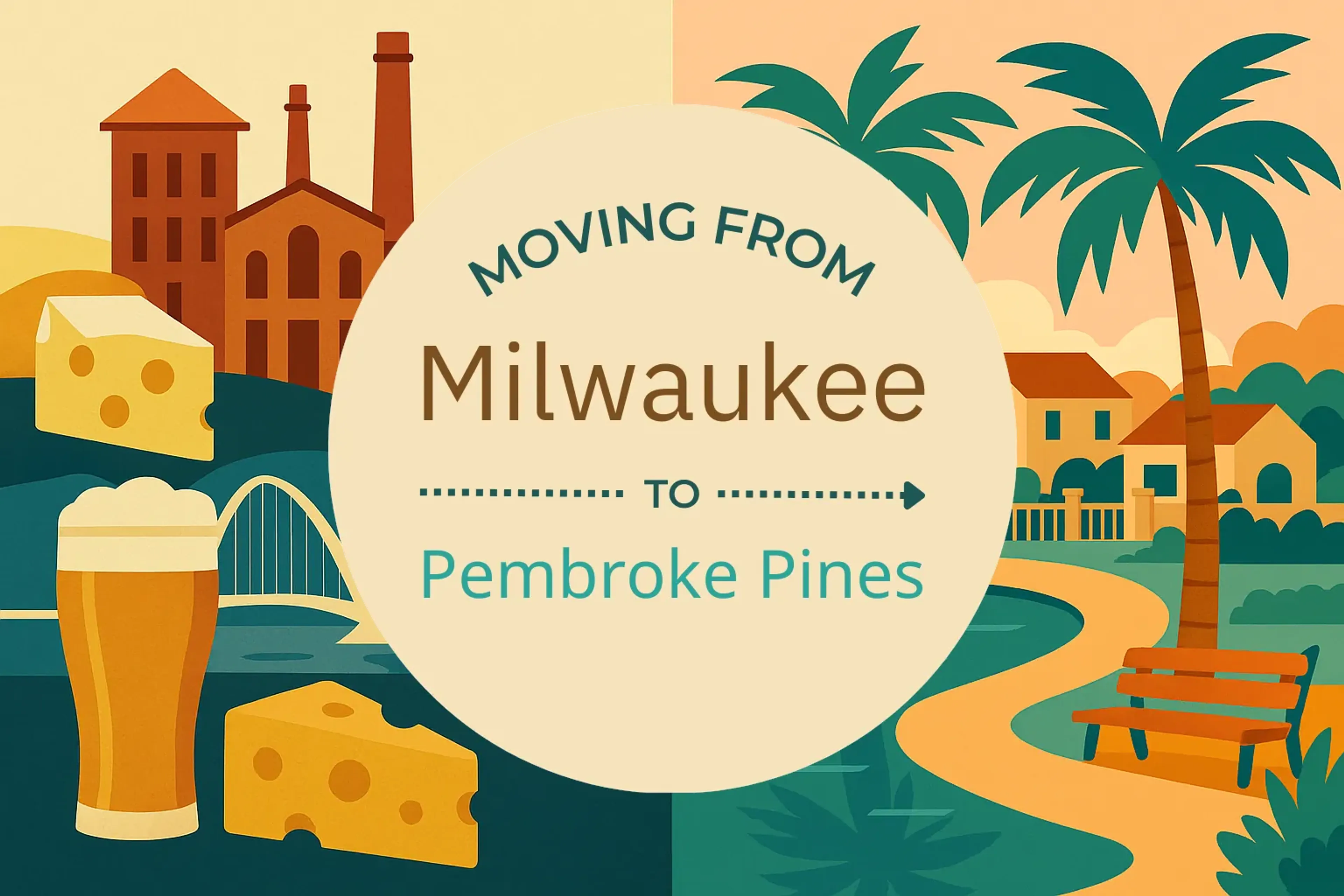 Side-by-side comparison of Milwaukee to Pembroke Pines moving companies