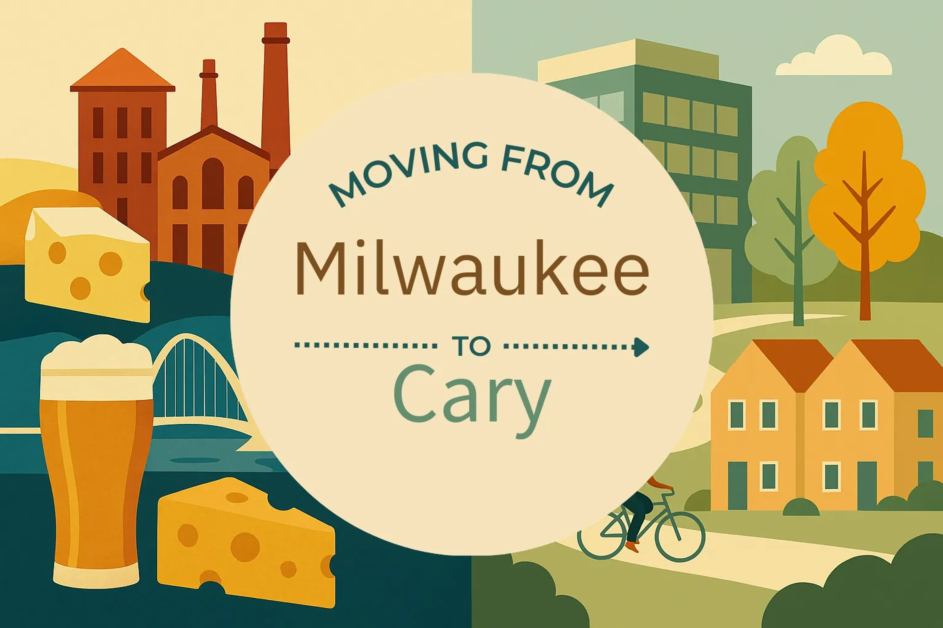 Side-by-side comparison of Milwaukee to Cary moving companies