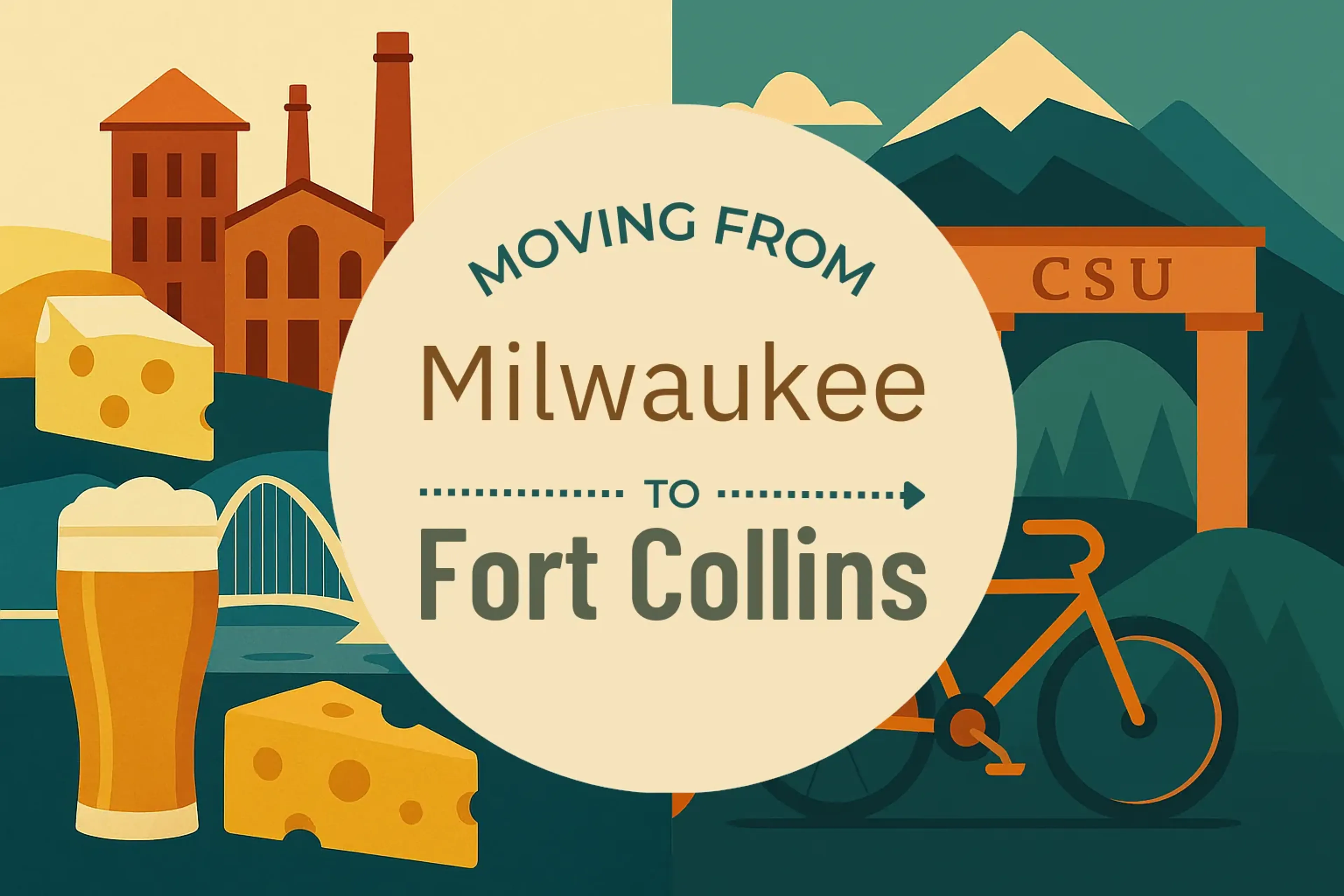 Side-by-side comparison of Milwaukee to Fort Collins moving companies