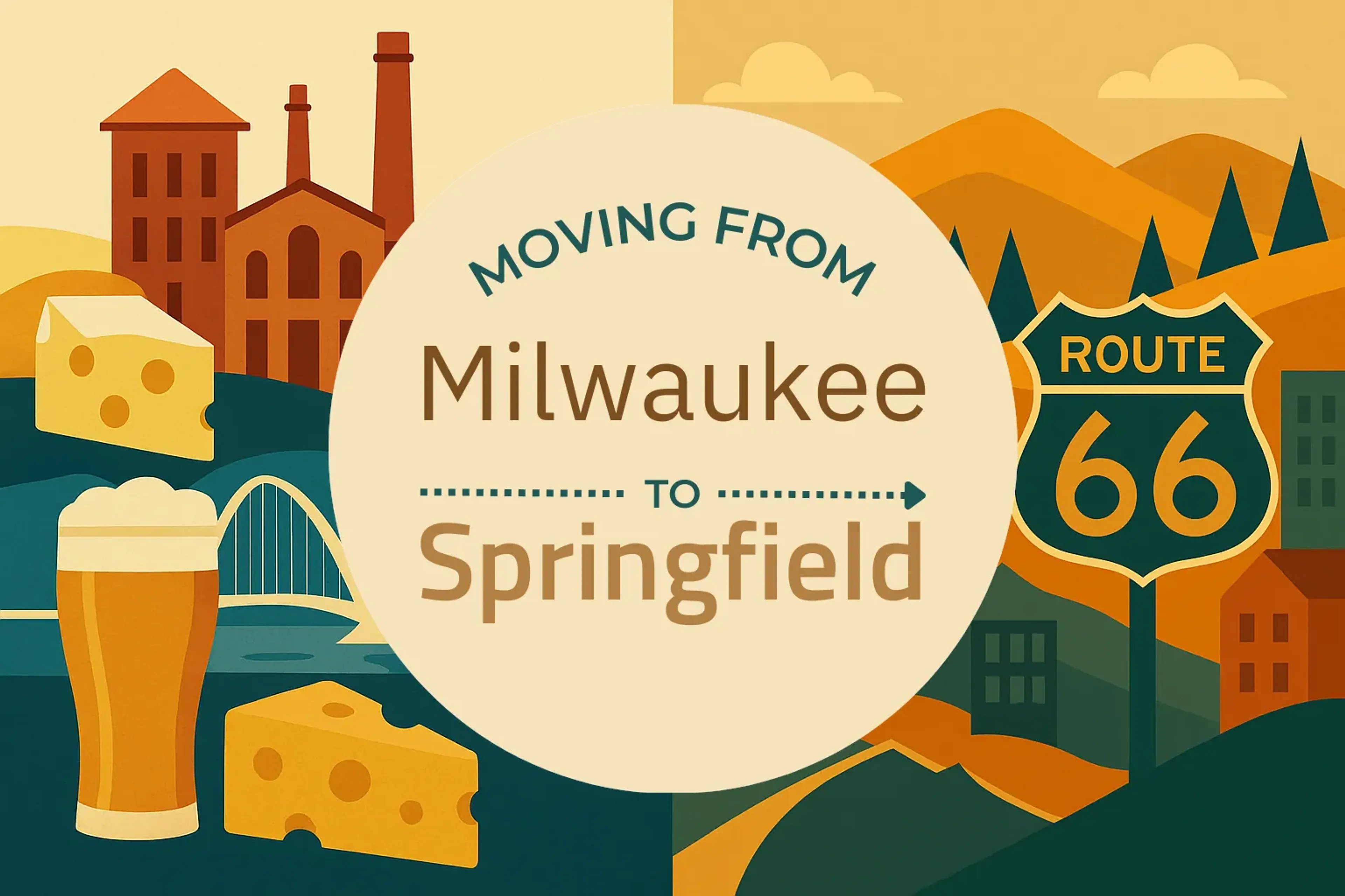 Side-by-side comparison of Milwaukee to Springfield moving companies
