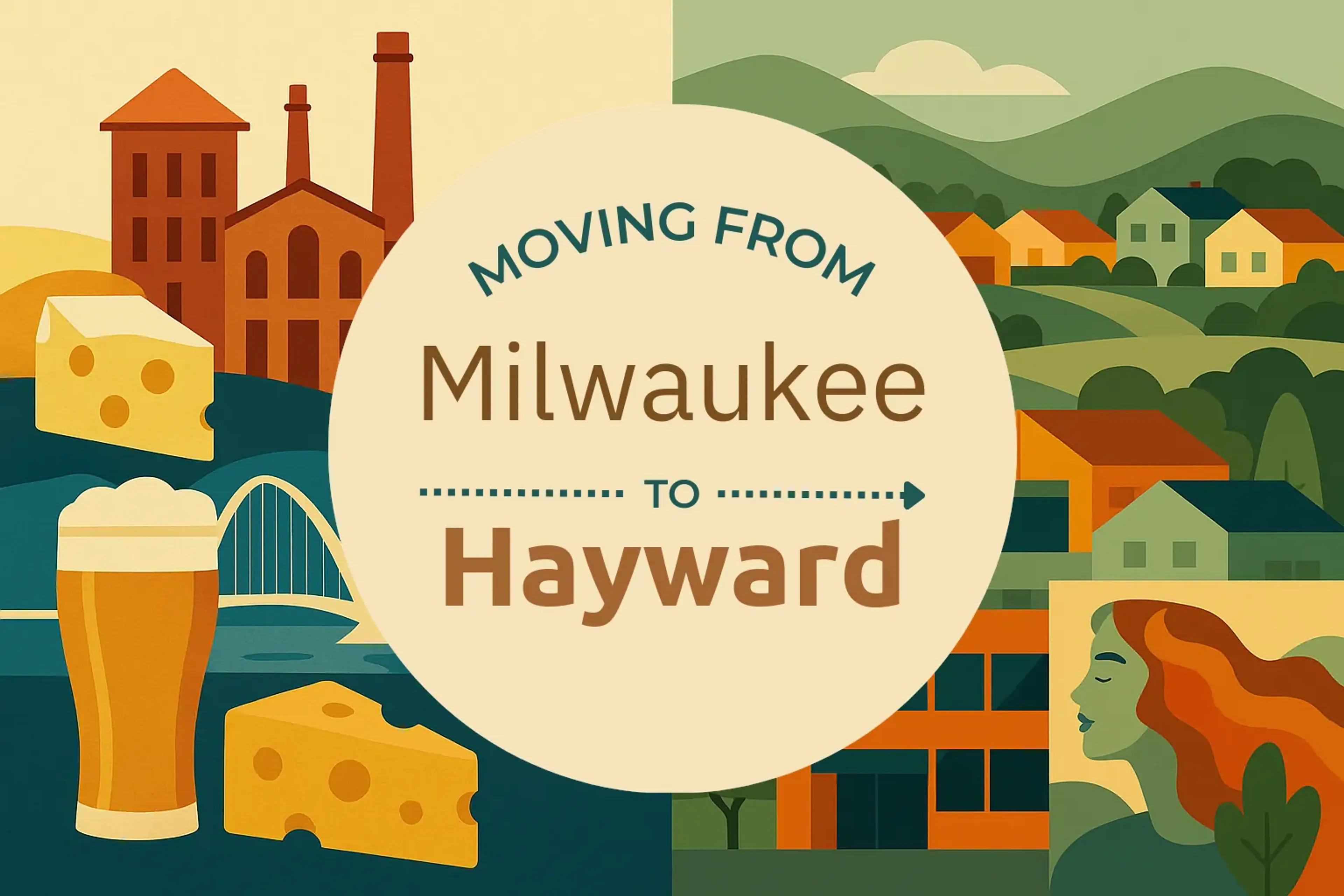 Side-by-side comparison of Milwaukee to Hayward moving companies